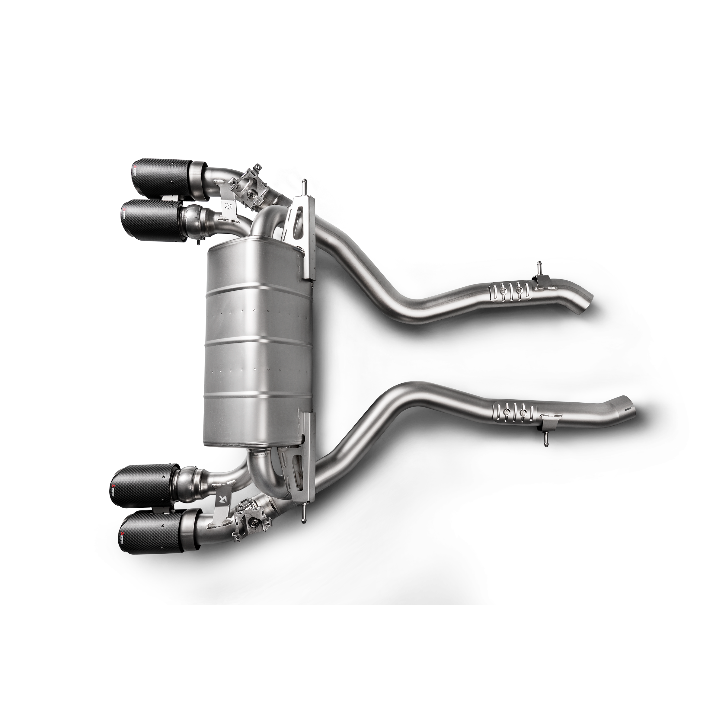 Akrapovič Slip-On Line Exhaust (Titanium) w/Carbon Tips - 2018+ BMW M2 Competition/M2 CS (F87N) - T1 Motorsports