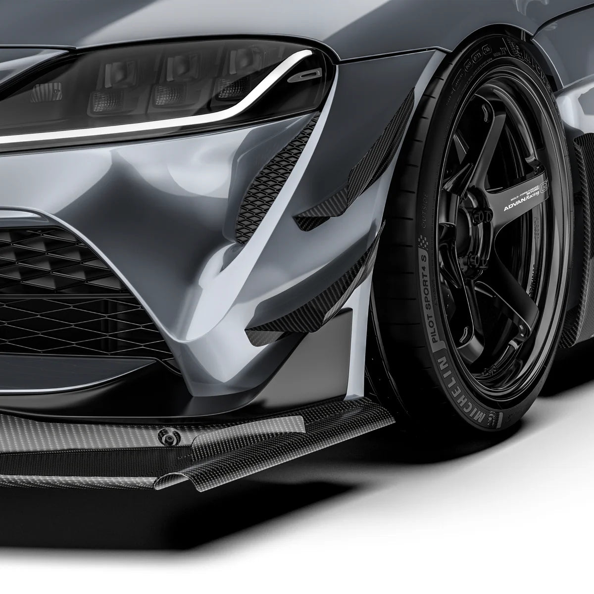 ADRO Racing Division Toyota GR Supra ARD Prepreg Canards (Stock Bumper)