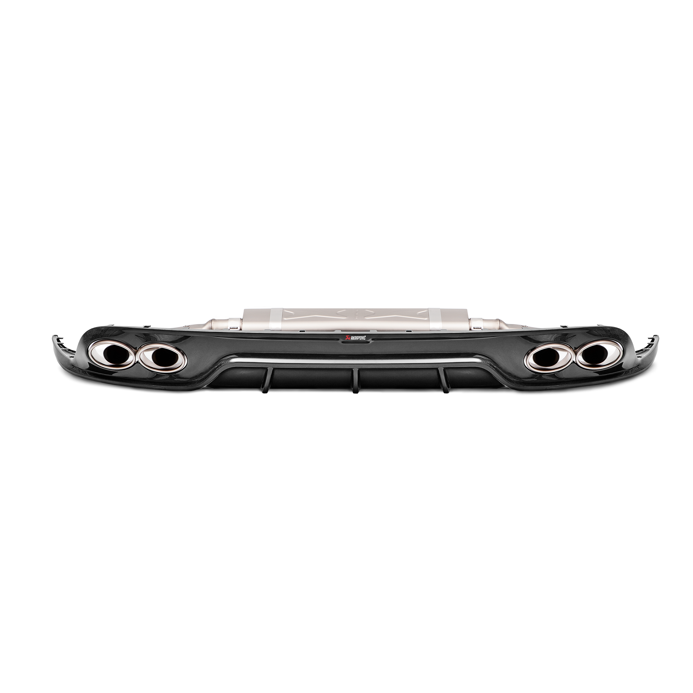 Akrapovič Gloss Rear Carbon Fiber Diffuser - 2016-2017 Porsche 911 Turbo/Turbo S (991.2)