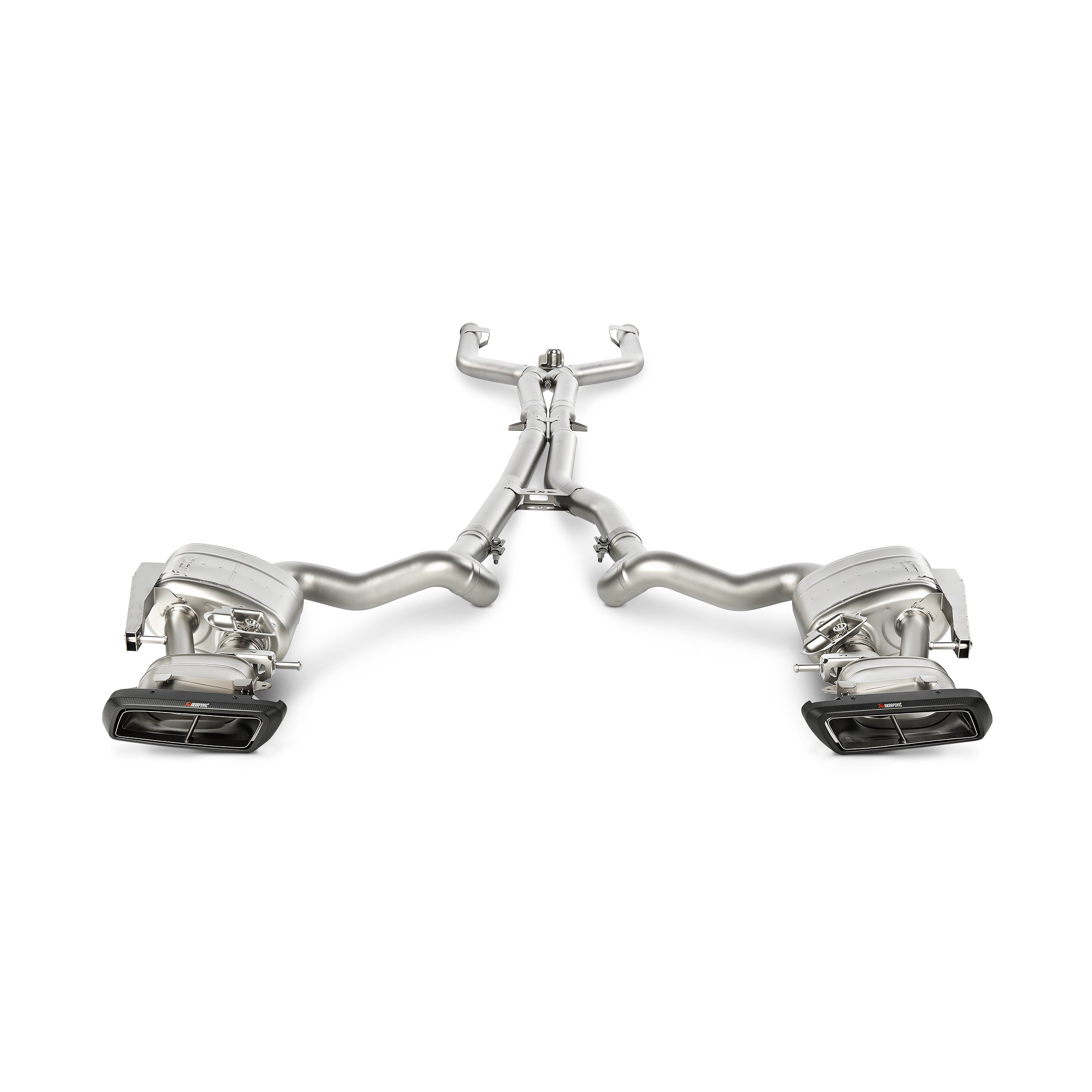 Akrapovič Evolution Line Catback Exhaust System (Titanium) w/Carbon Tips - 2015-2021 Mercedes-Benz C63 AMG Sedan - T1 Motorsports