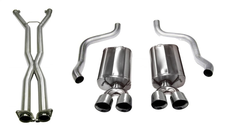 Corsa Sport Cat-Back Exhaust - Polished Tips - 2009-2013 Chevrolet Corvette C6