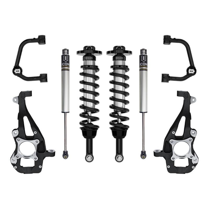 ICON 21-23 Ford F150 4WD 3.5-4.5in Stage 1 Suspension System With Tubular Upper Control Arms