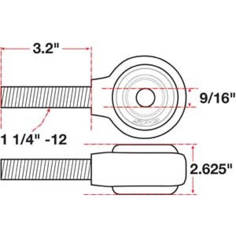 SPC Performance XAXIS Rod End Ball Joint - T1 Motorsports