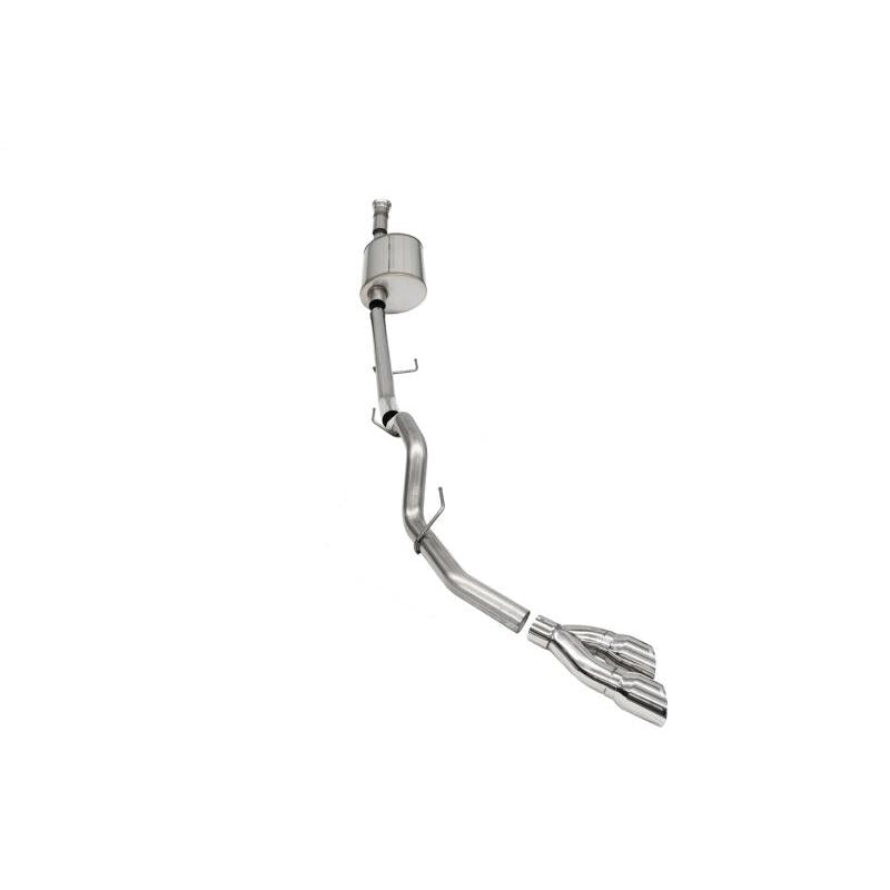 Corsa 2021-2022 Ford F-150 SuperCab/6.5in Bed 5.0L V8 Sport Cat-Back Single Side Exit-Polished - T1 Motorsports