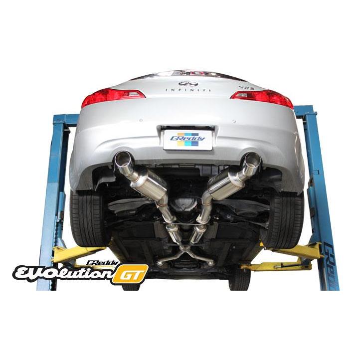 GReddy 07-14 Infiniti G37 Evolution (RWD ONLY) GT 304SS Cat-Back Exhaust - T1 Motorsports