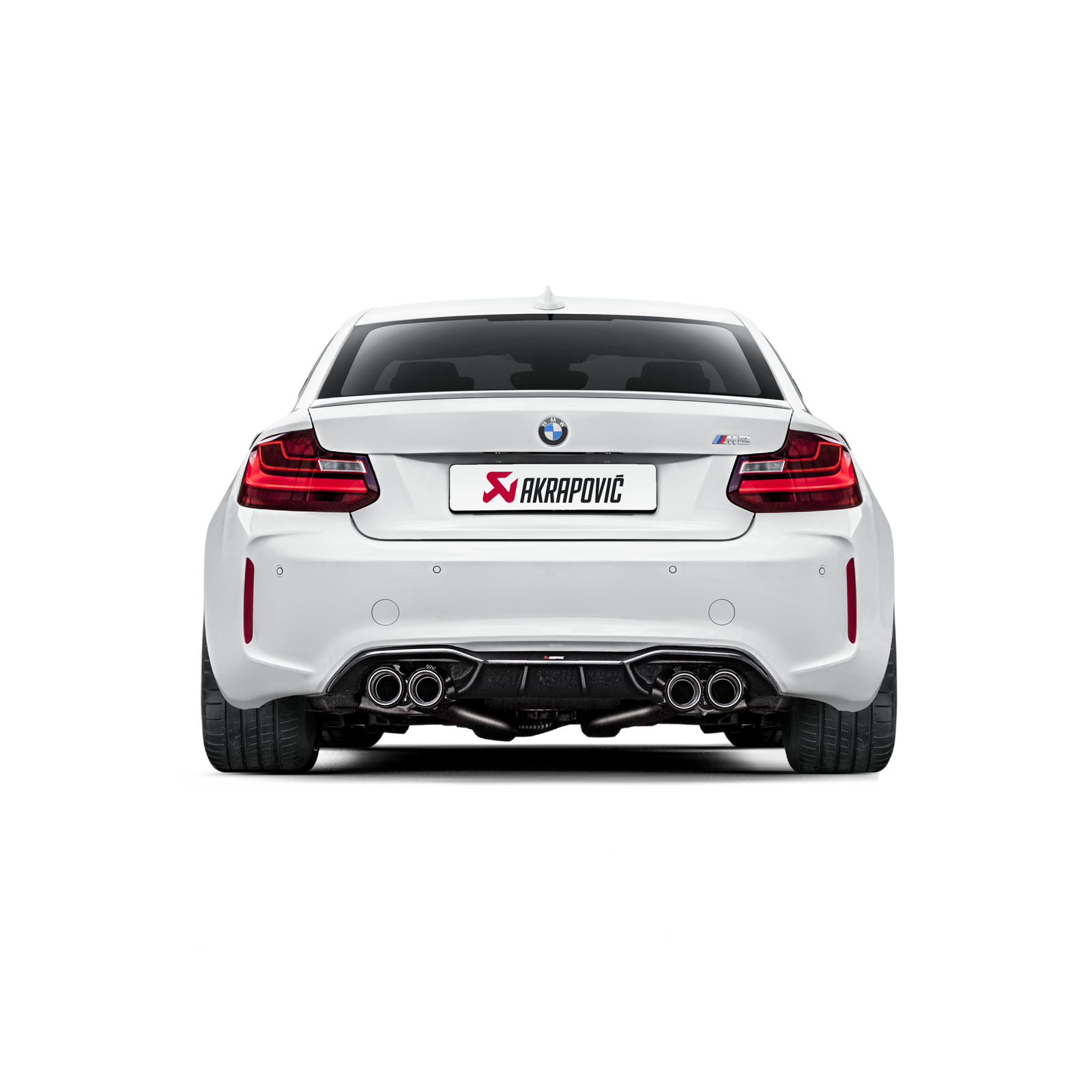 Akrapovič Evolution Line Catback Exhaust (Titanium) w/Carbon Tips - 2016-17 BMW M2 F87 (Excl M2 Competition) - T1 Motorsports