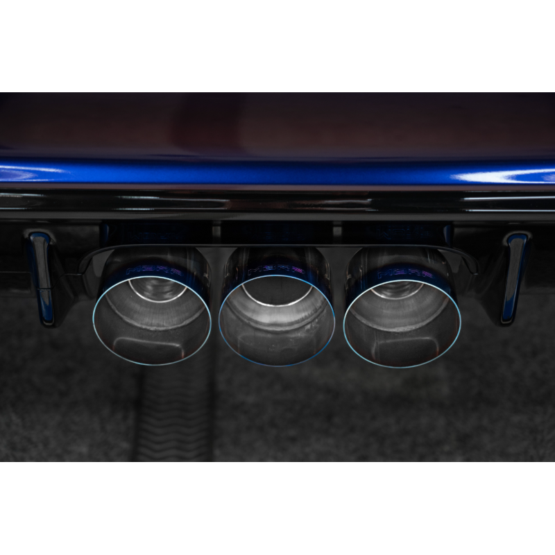 MBRP 23-24 Honda Civic Type R 2.0L T304 SS 3in Cat-Back Exhaust Triple Center Outlet w/ Burnt Tips