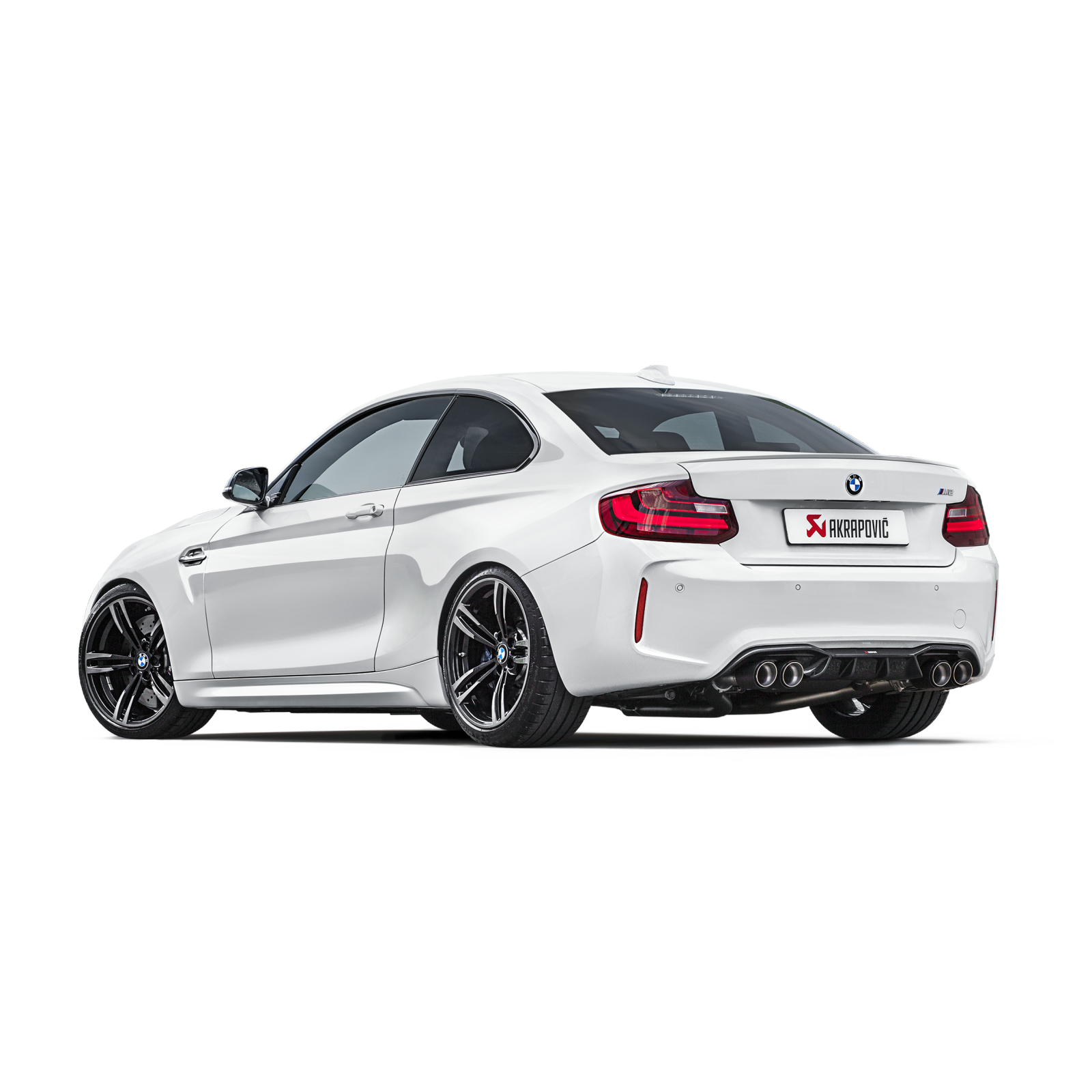 Akrapovič Evolution Line Catback Exhaust (Titanium) w/Carbon Tips - 2016-17 BMW M2 F87 (Excl M2 Competition) - T1 Motorsports