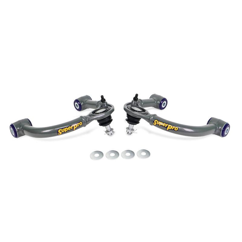 Superpro 03-09 Lexus GX470 / Toyota 4Runner Sport 4WD Front Upper Fixed Offset Control Arm Set