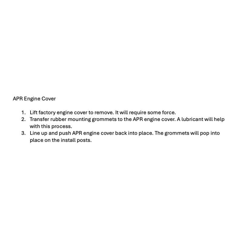 Installation Instructions