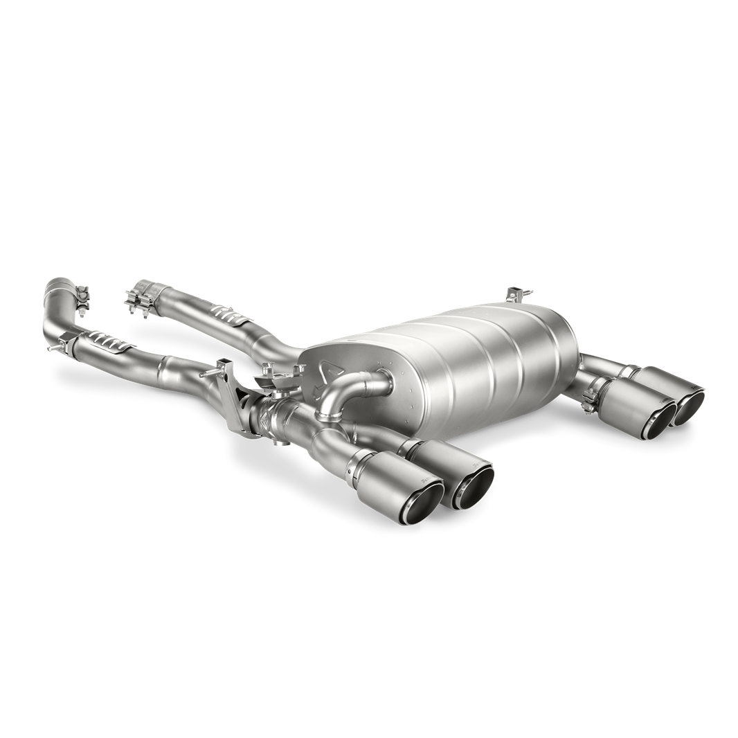 Akrapovič Slip-On Line Exhaust System (Titanium) w/o Tips - 2014-2020 BMW M3/M4 (F80/F82) - T1 Motorsports