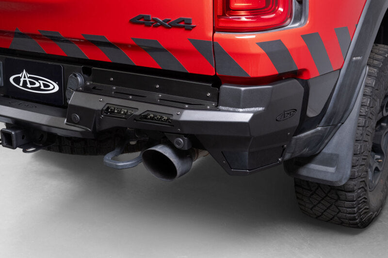 Addictive Desert Designs 2025 Ram RHO Phantom Rear Bumper - Hammer Black Powder Coat