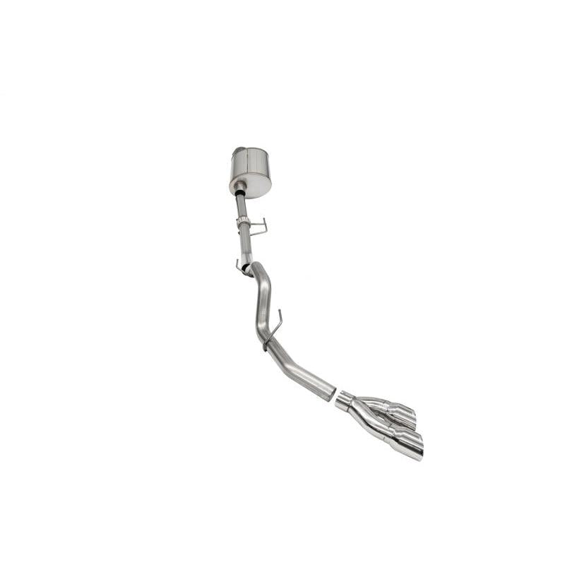 Corsa 2021-2022 Ford F-150 Regular Cab/ 8in Bed 3.5L V6 Sport Cat-Back Single Side Exit-Polished - T1 Motorsports