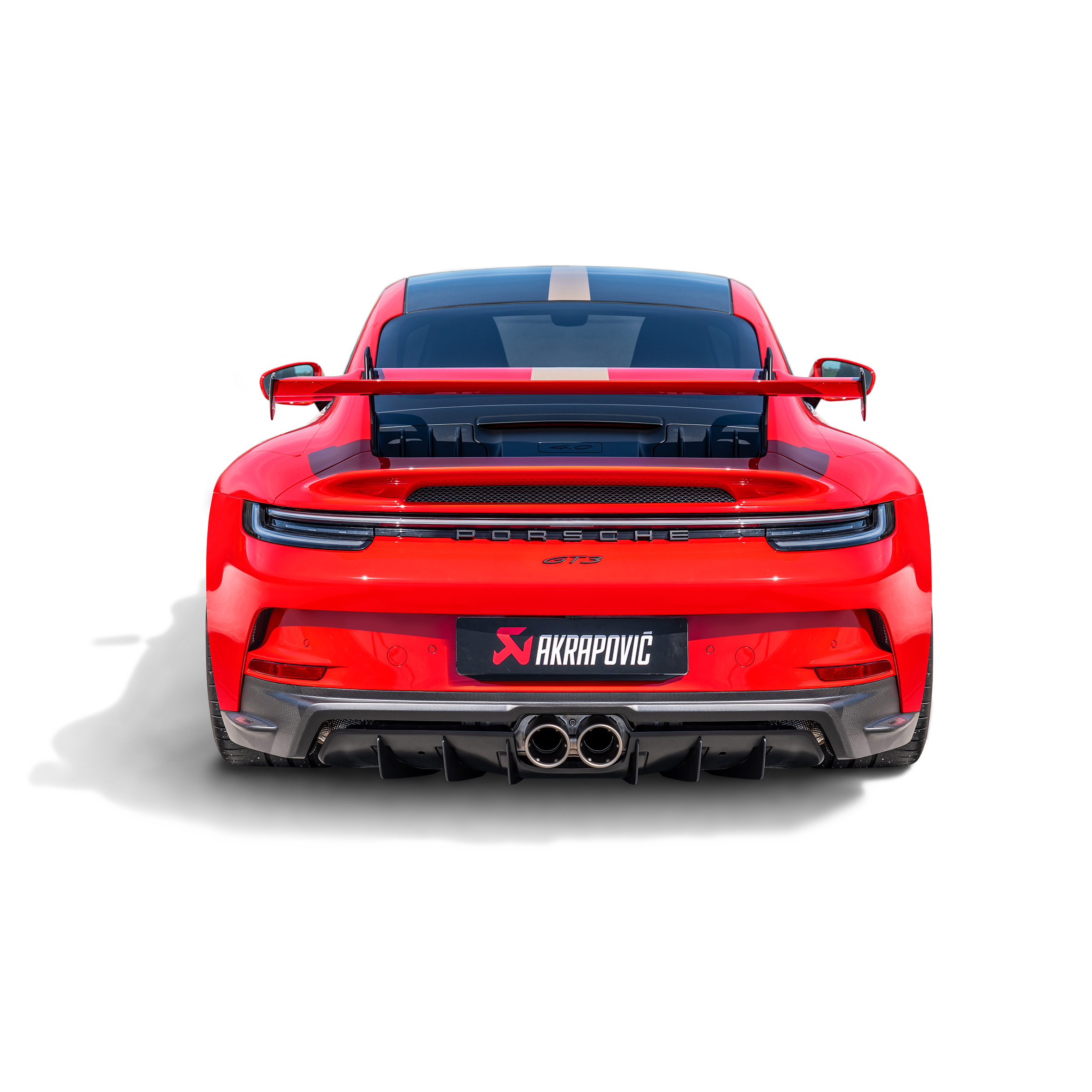 Akrapovič High Gloss Rear Carbon Fiber Diffuser - 2022-2024 Porsche 911 GT3 (992) - T1 Motorsports