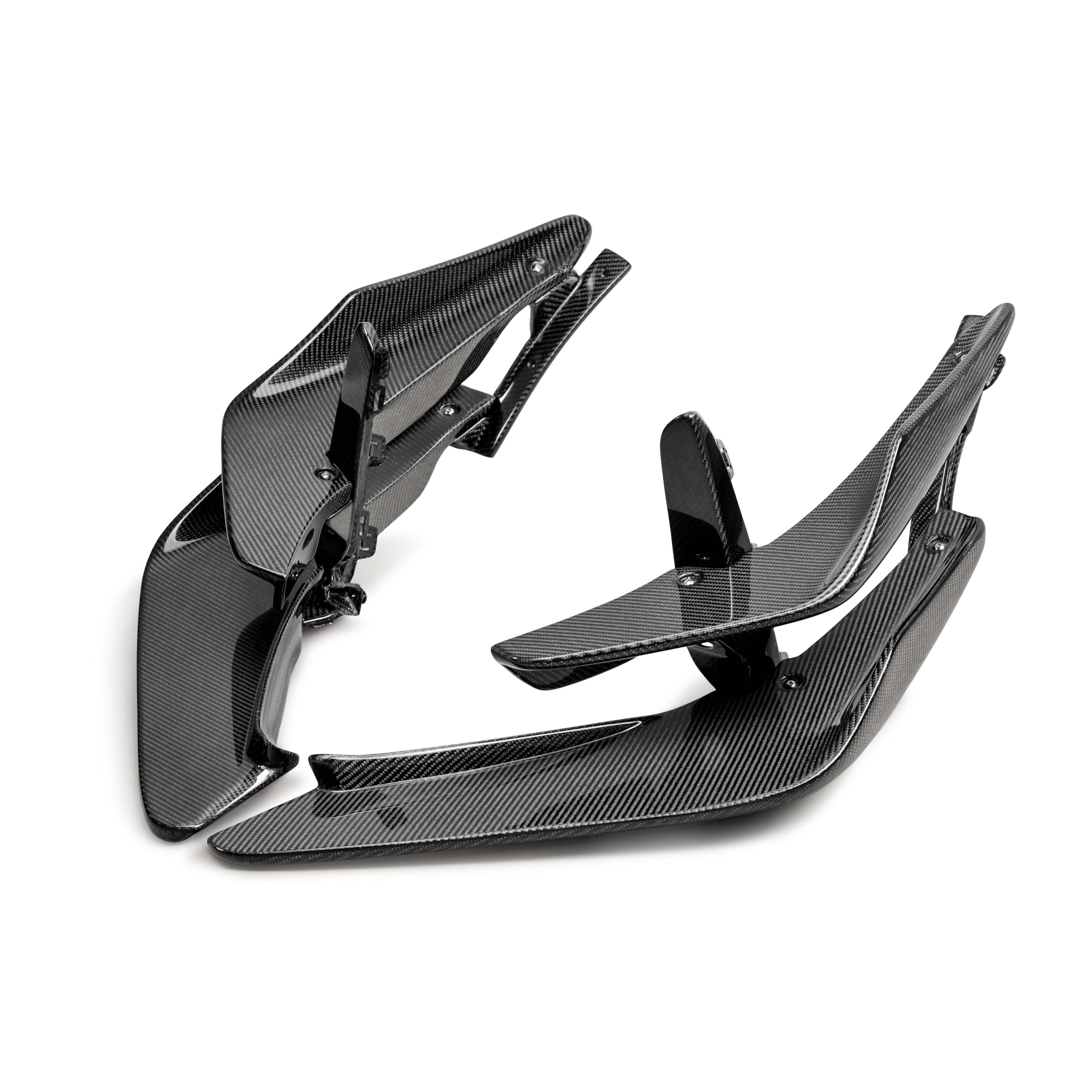 Seibon Carbon Fiber Front Bumper Canards - 2023-2025 Honda Civic Type R