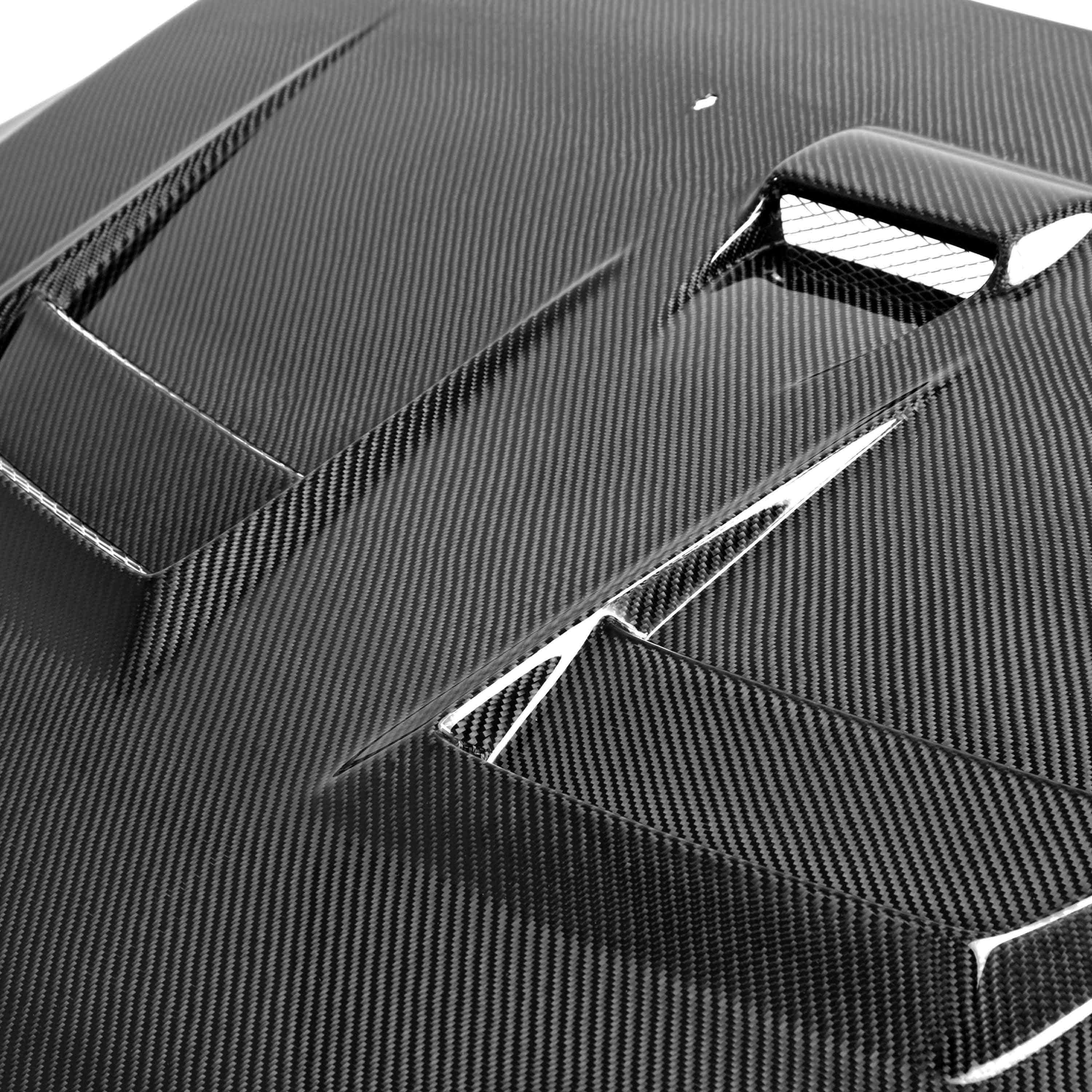 Seibon DV-Style Carbon Fiber Hood - 2008-2015 Mitsubishi Lancer EVO X