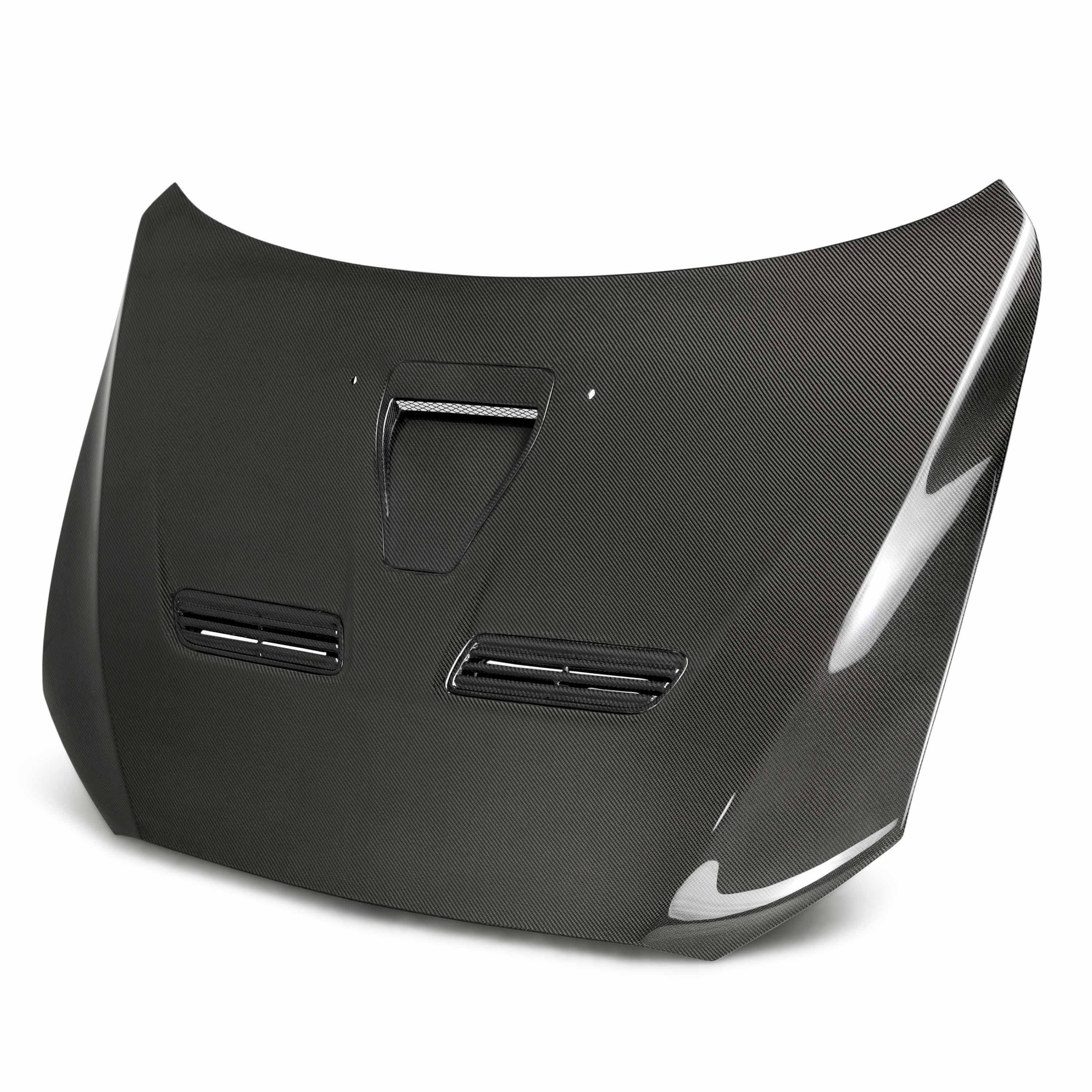 Seibon OEM-Style Carbon Fiber Hood - 2008-2015 Mitsubishi Lancer EVO X