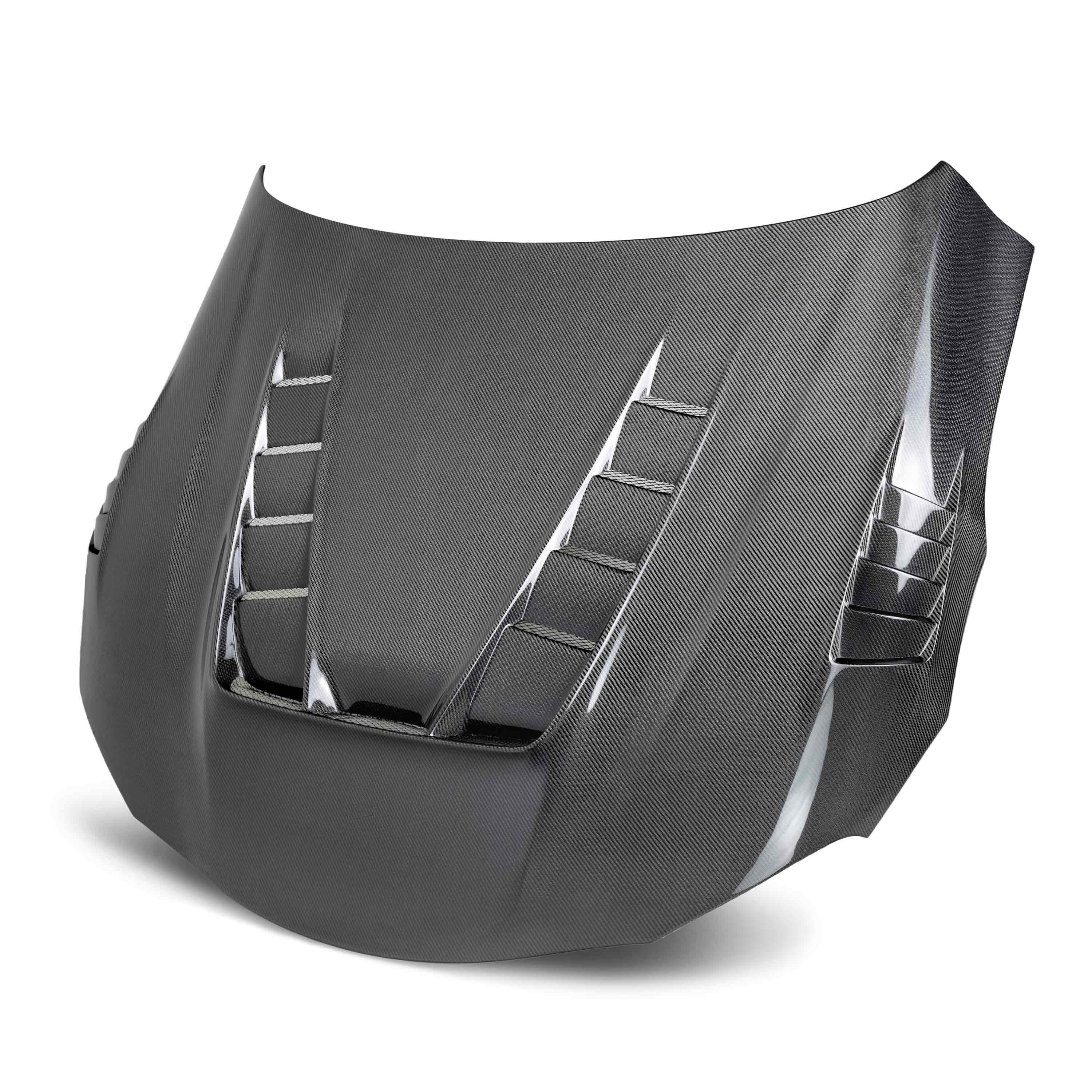 Seibon TV-Style Double Sided Carbon Fiber Hood - 2020-2023 Toyota Supra