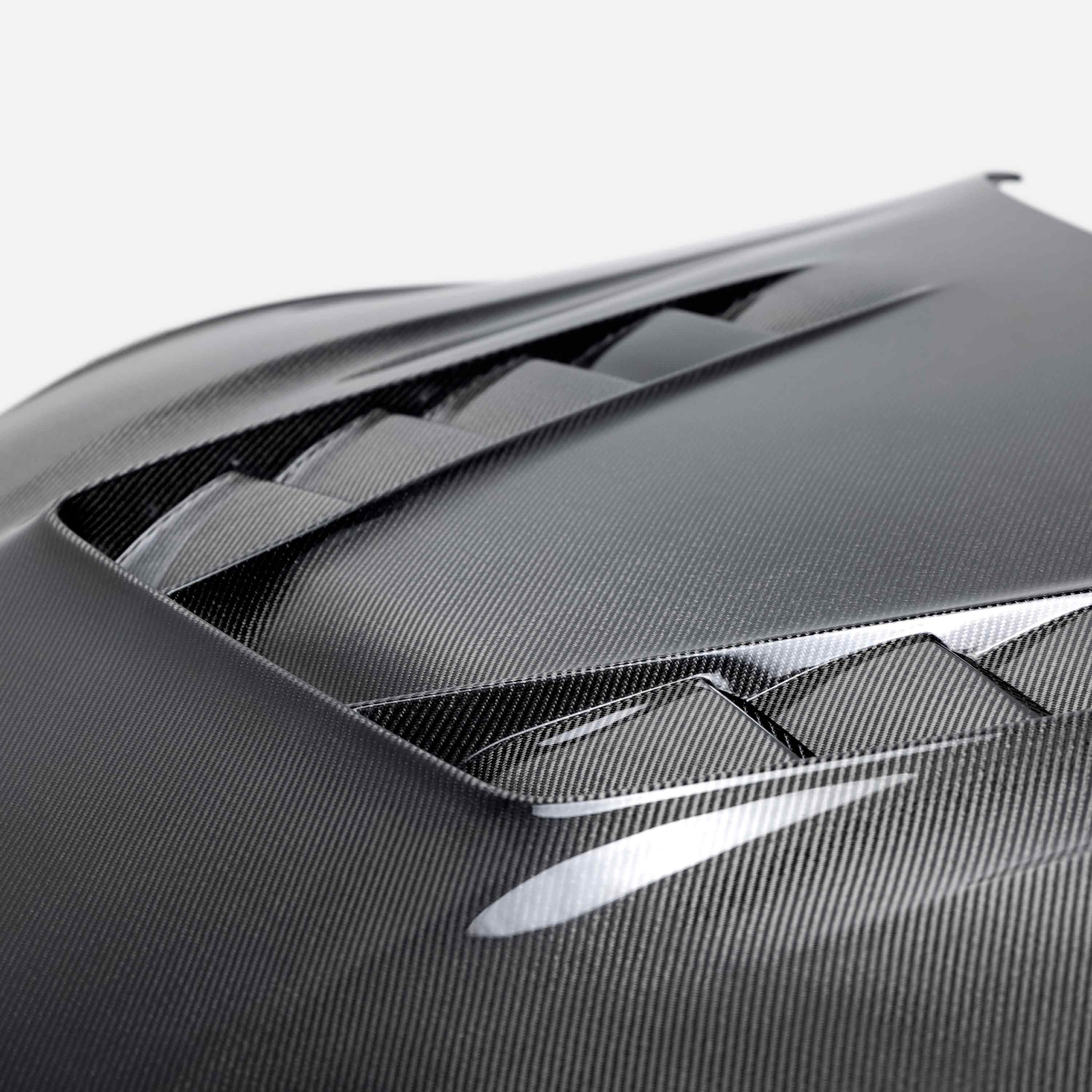 Seibon TV-Style Double Sided Carbon Fiber Hood - 2020-2023 Toyota Supra