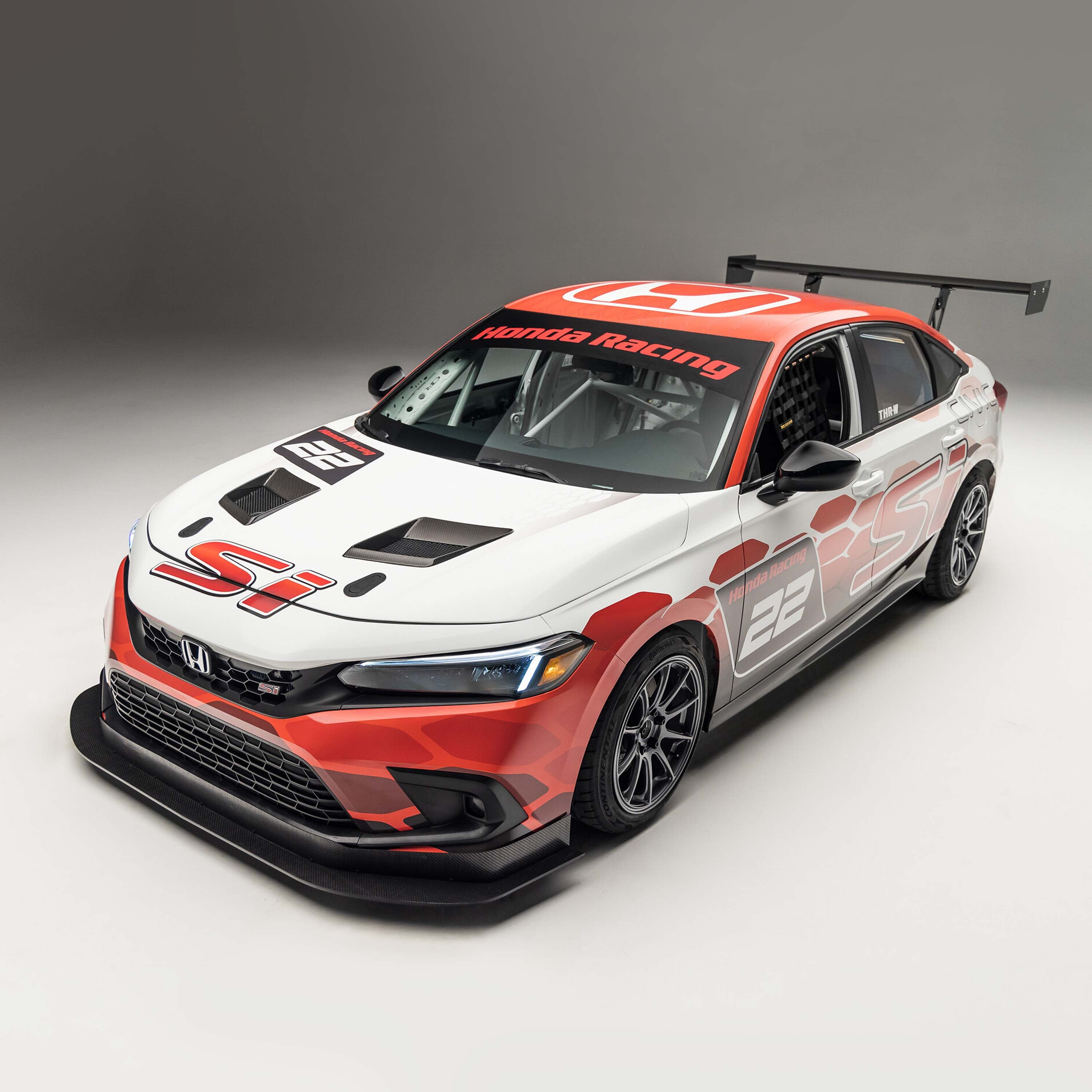 Seibon THRW-Style Carbon Fiber Hood - 2022-2023 Honda Civic 4DR