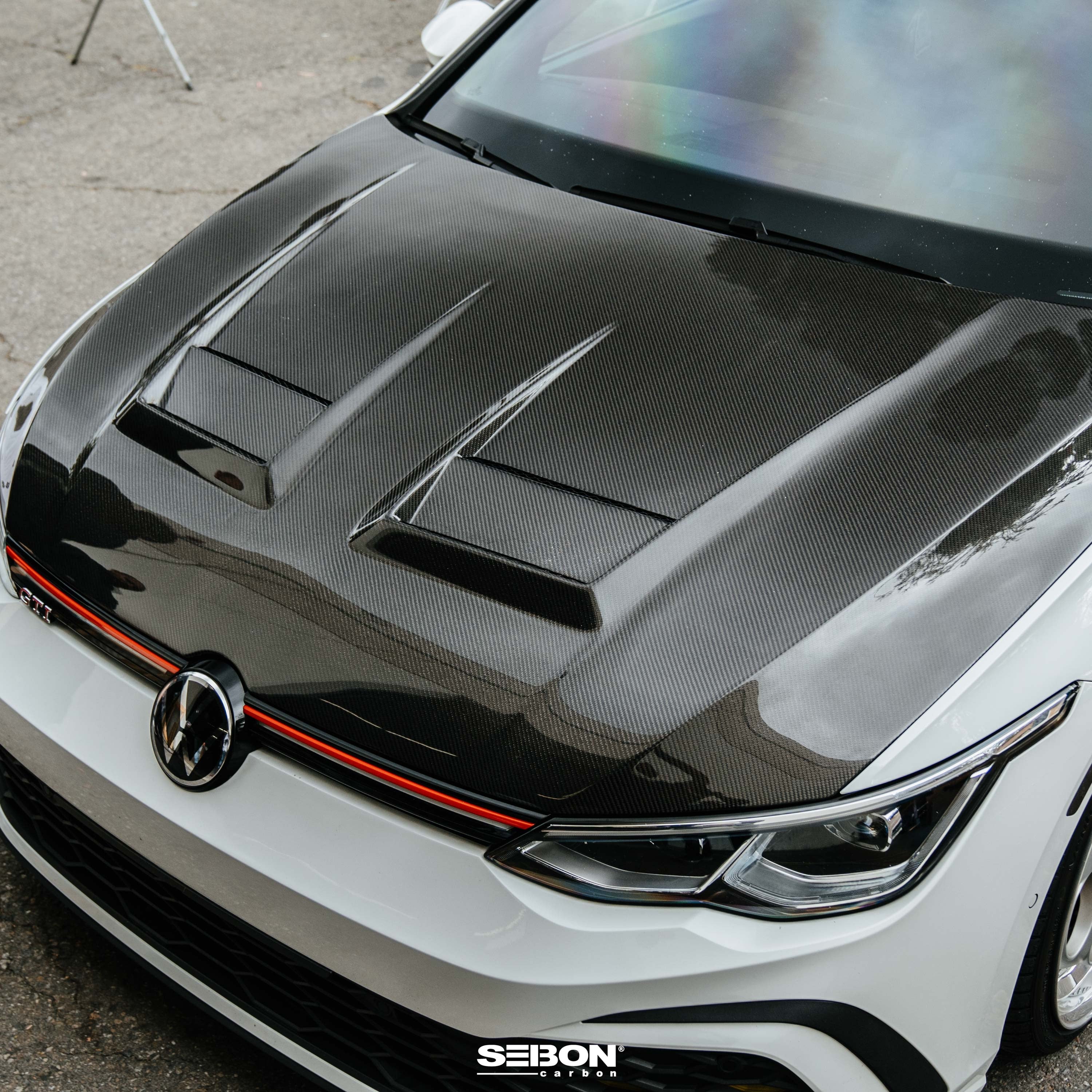 Seibon DV-Style Carbon Fiber Hood - 2022+ Volkswagen Golf MK8