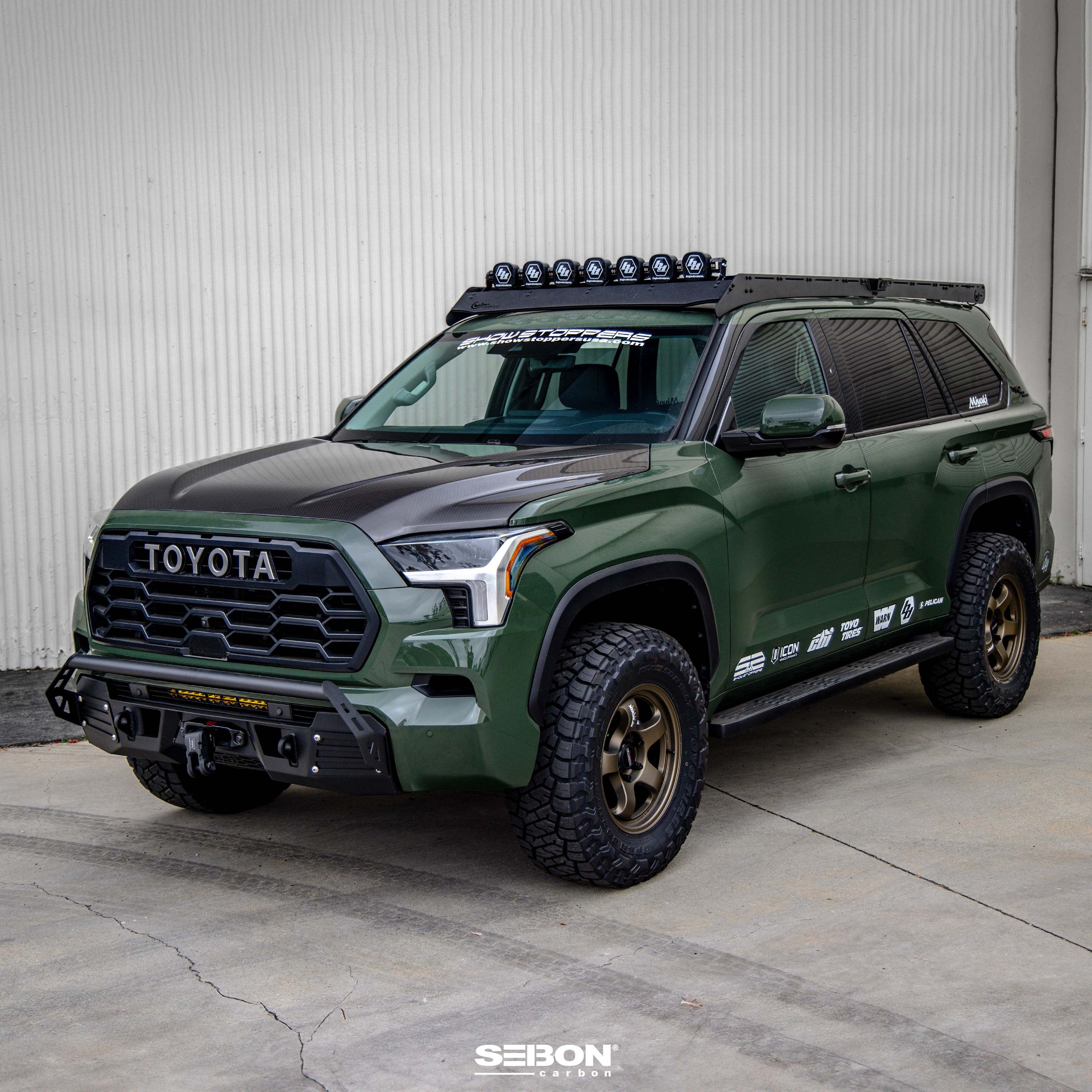 Seibon OEM-Style Carbon Fiber Hood - 2022-2024 Toyota Tundra/2023-2024 Toyota Sequoia