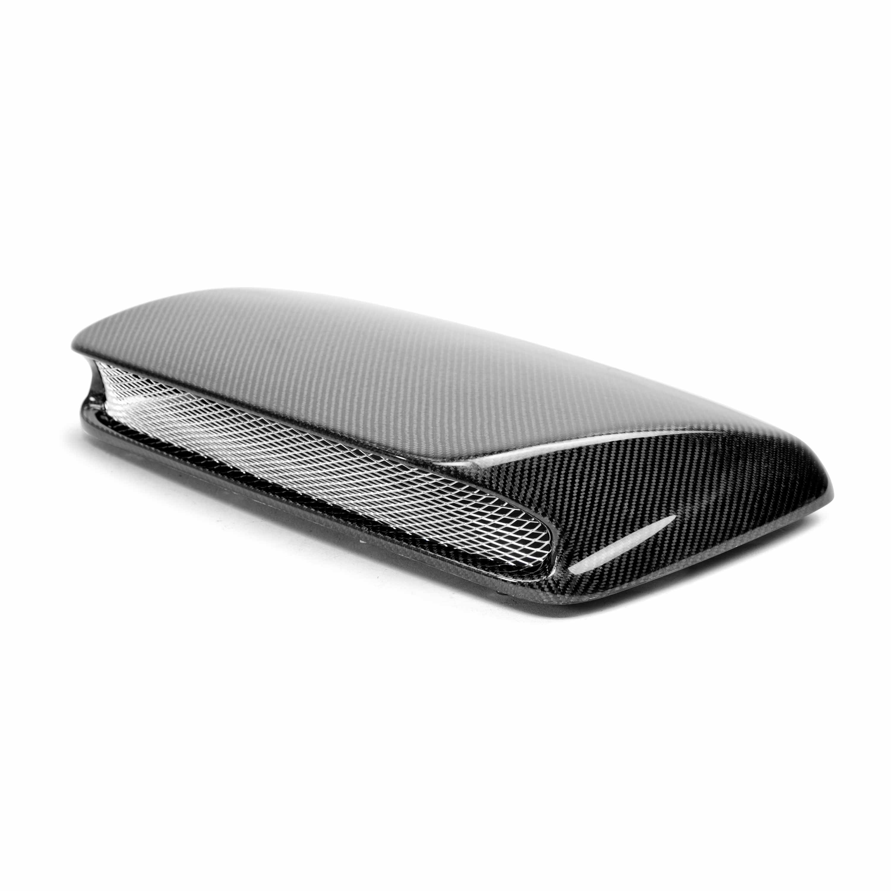 Seibon STI-Style Carbon Fiber Hood Scoop - 2004-2005 Subaru WRX (Only Fits OEM Hoods)