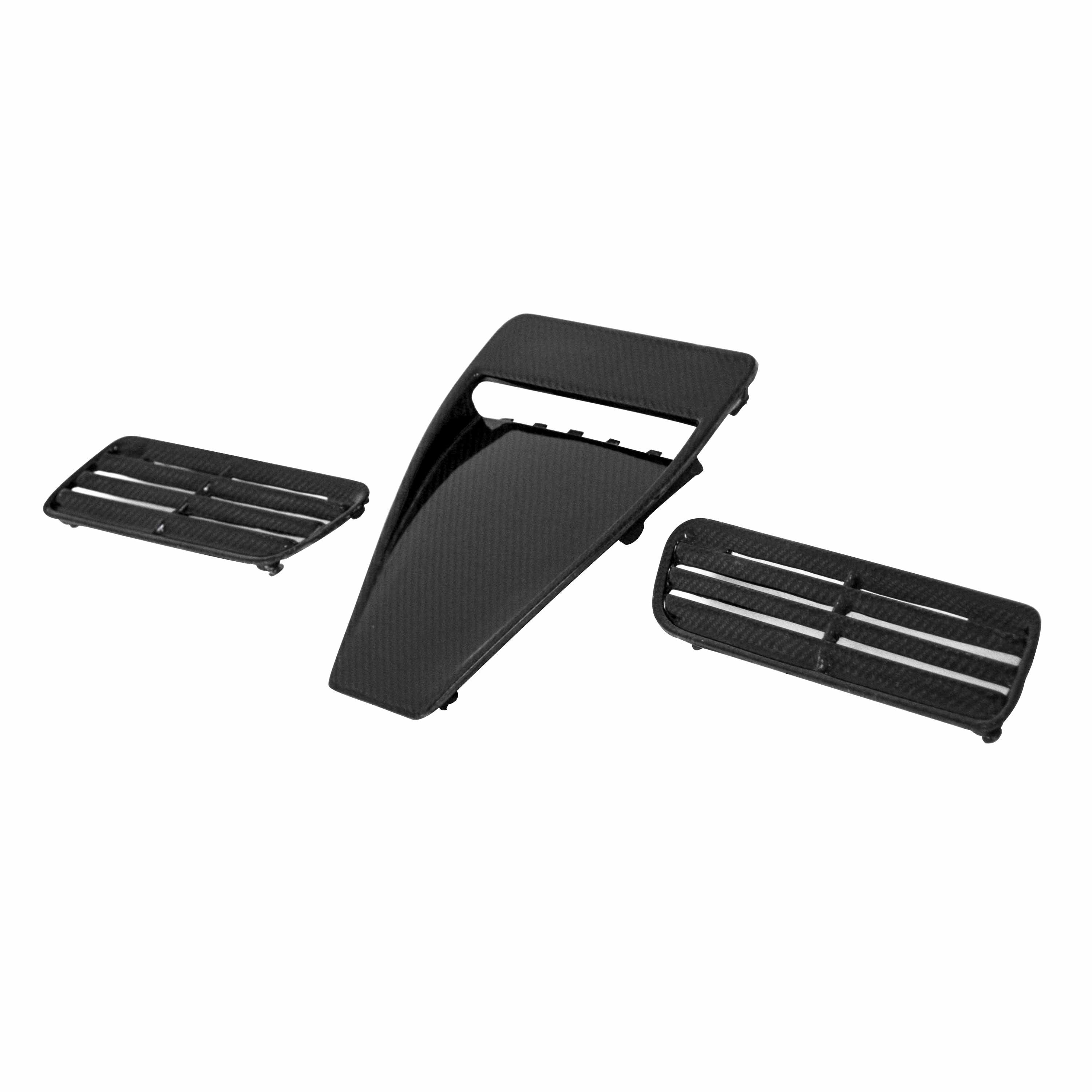 Seibon OEM-Style Carbon Fiber Hood Scoop - 2008-2015 Mitsubishi Lancer EVO X