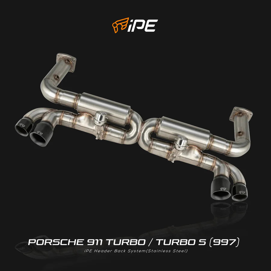 iPE Full Exhaust System for 2006-2009 Porsche 997.1 Turbo/Turbo S
