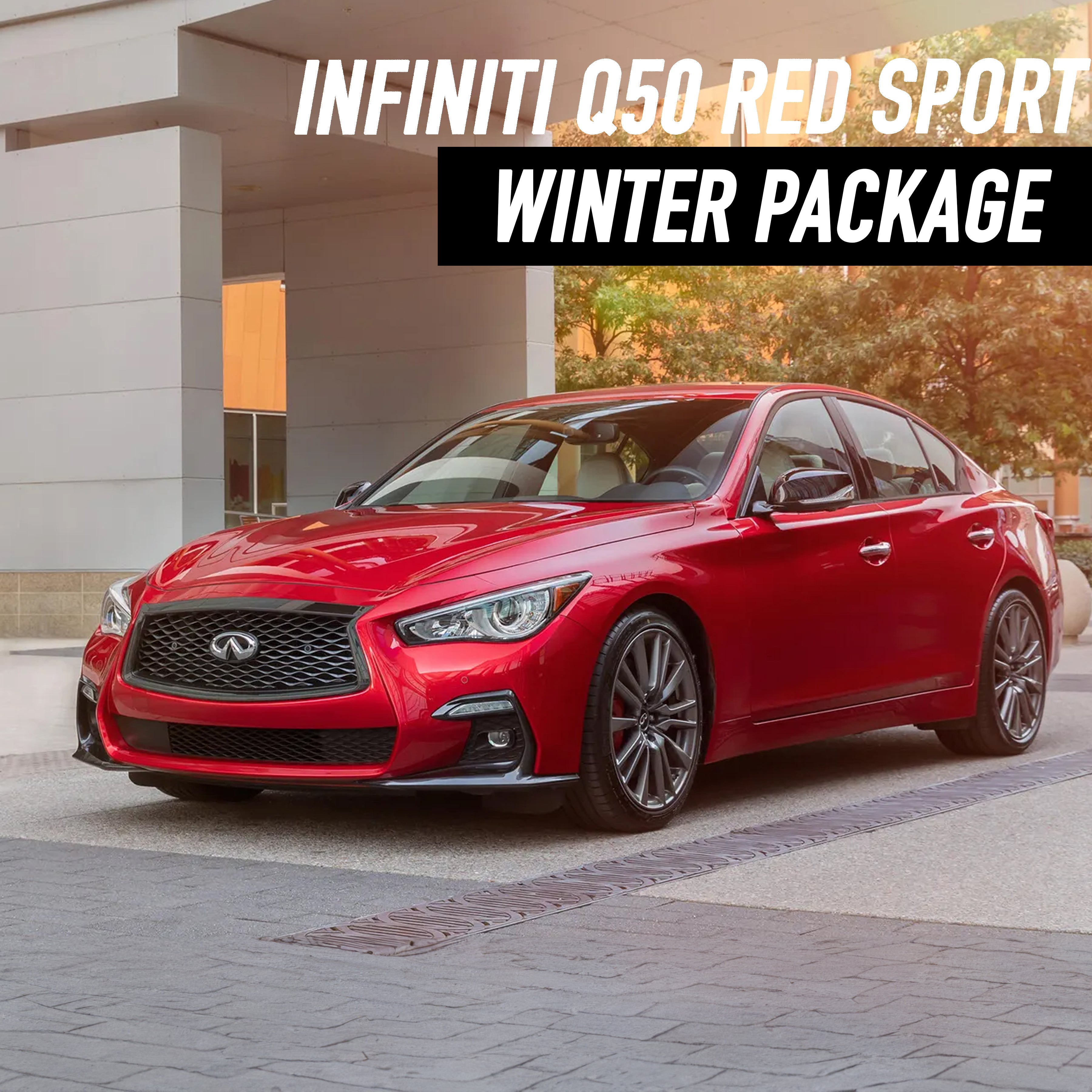 Infiniti Q50 Red Sport Winter Package