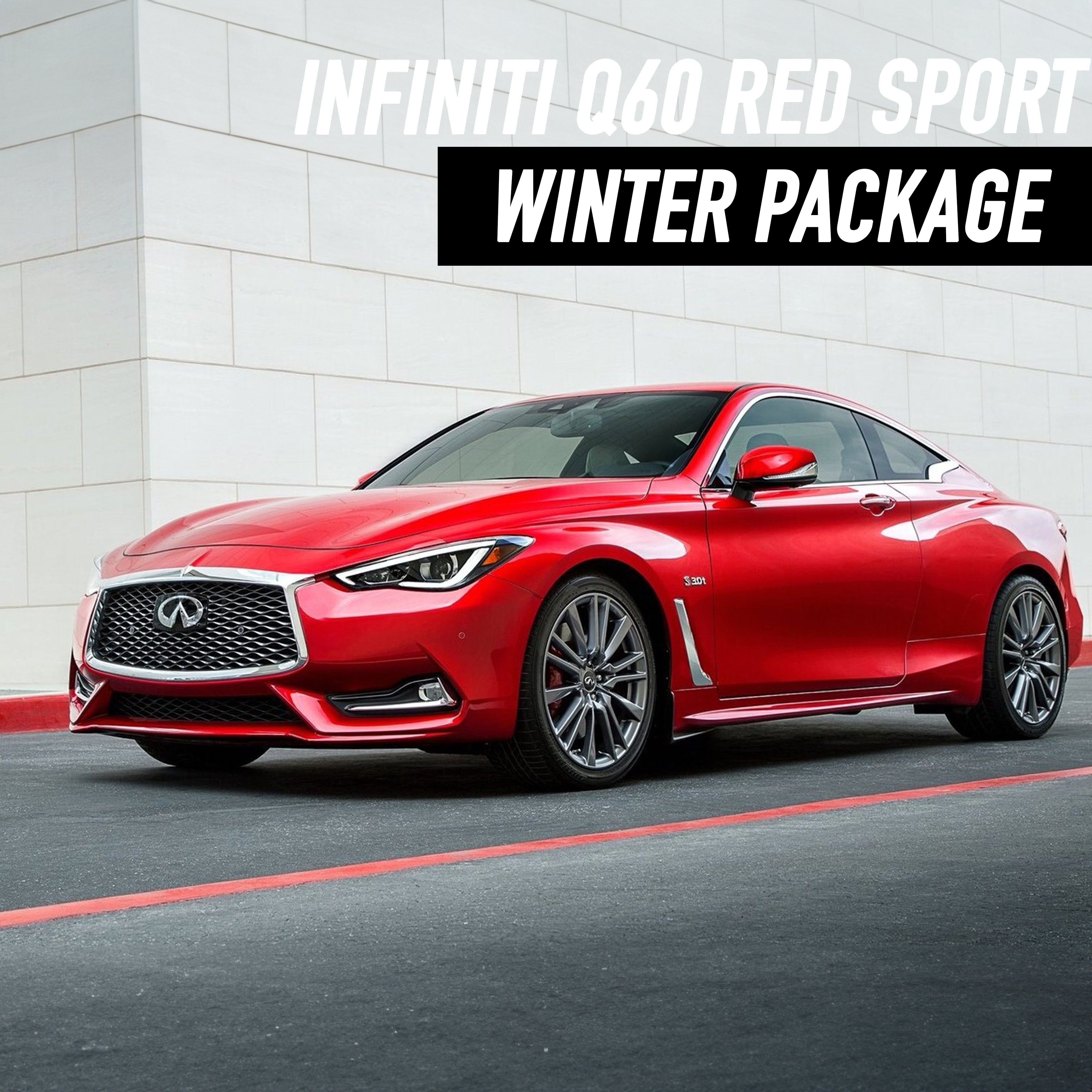 Infiniti Q60 Red Sport Winter Package