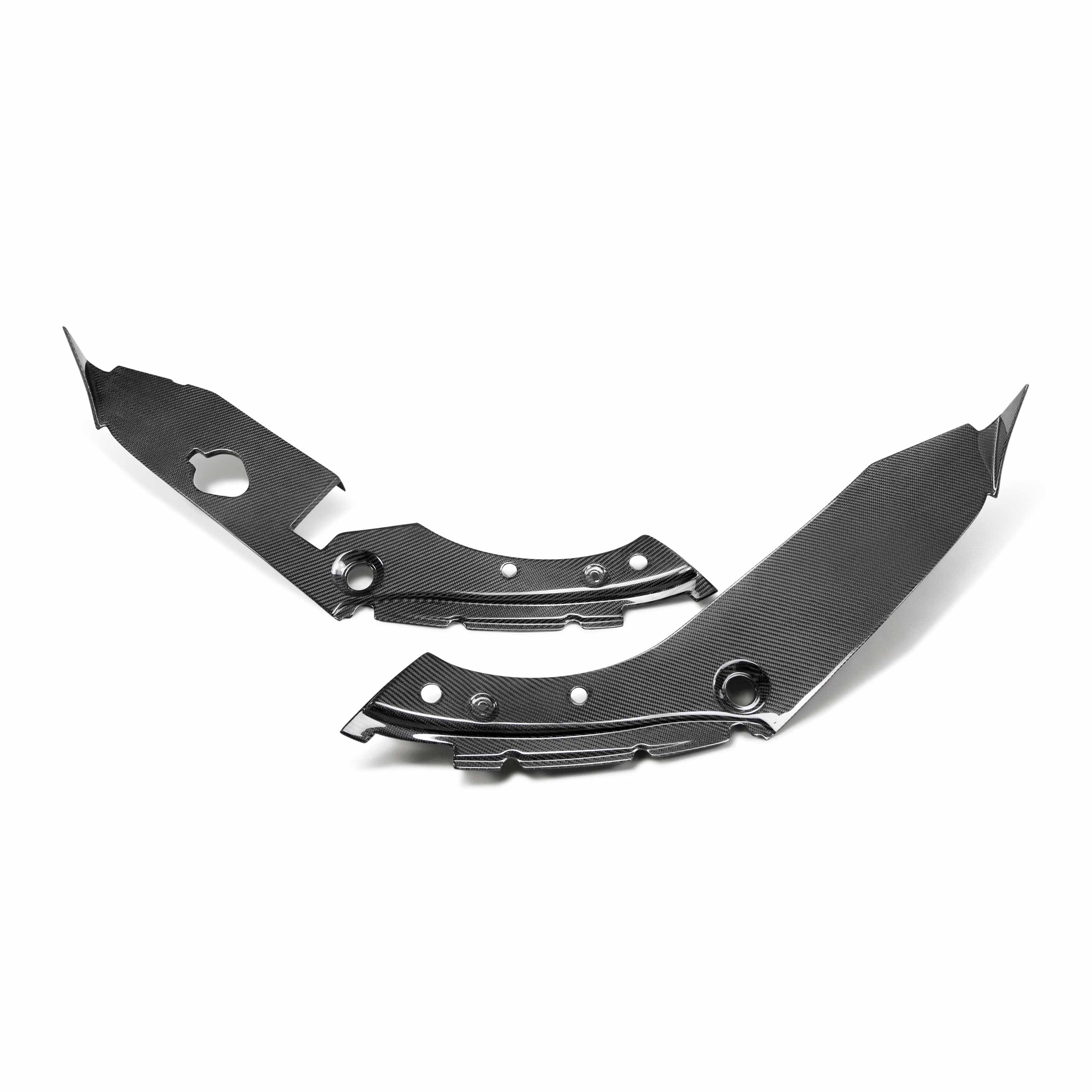 Seibon Carbon Fiber Under Hood Inner Wing Trim - 2017-2021 Honda Civic Type R