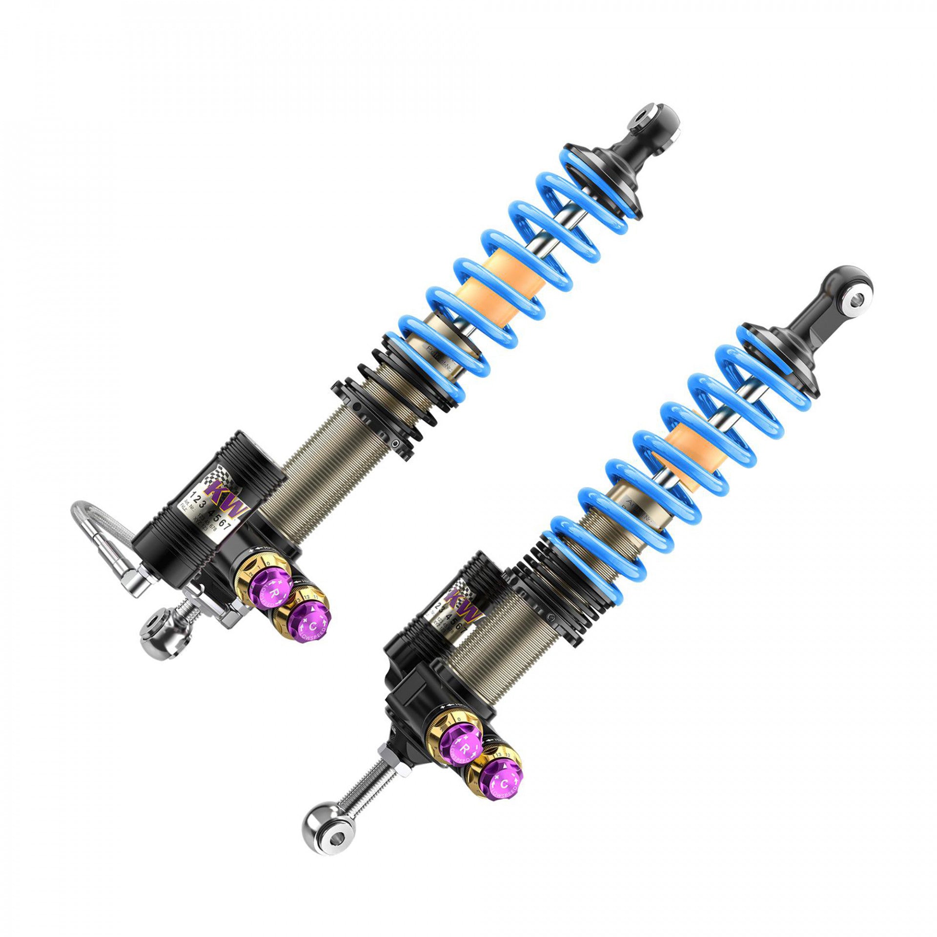 KW V5 Coilover Kit W/ Red & Blue Springs - 04-05 Porsche Carrera GT Special Edition