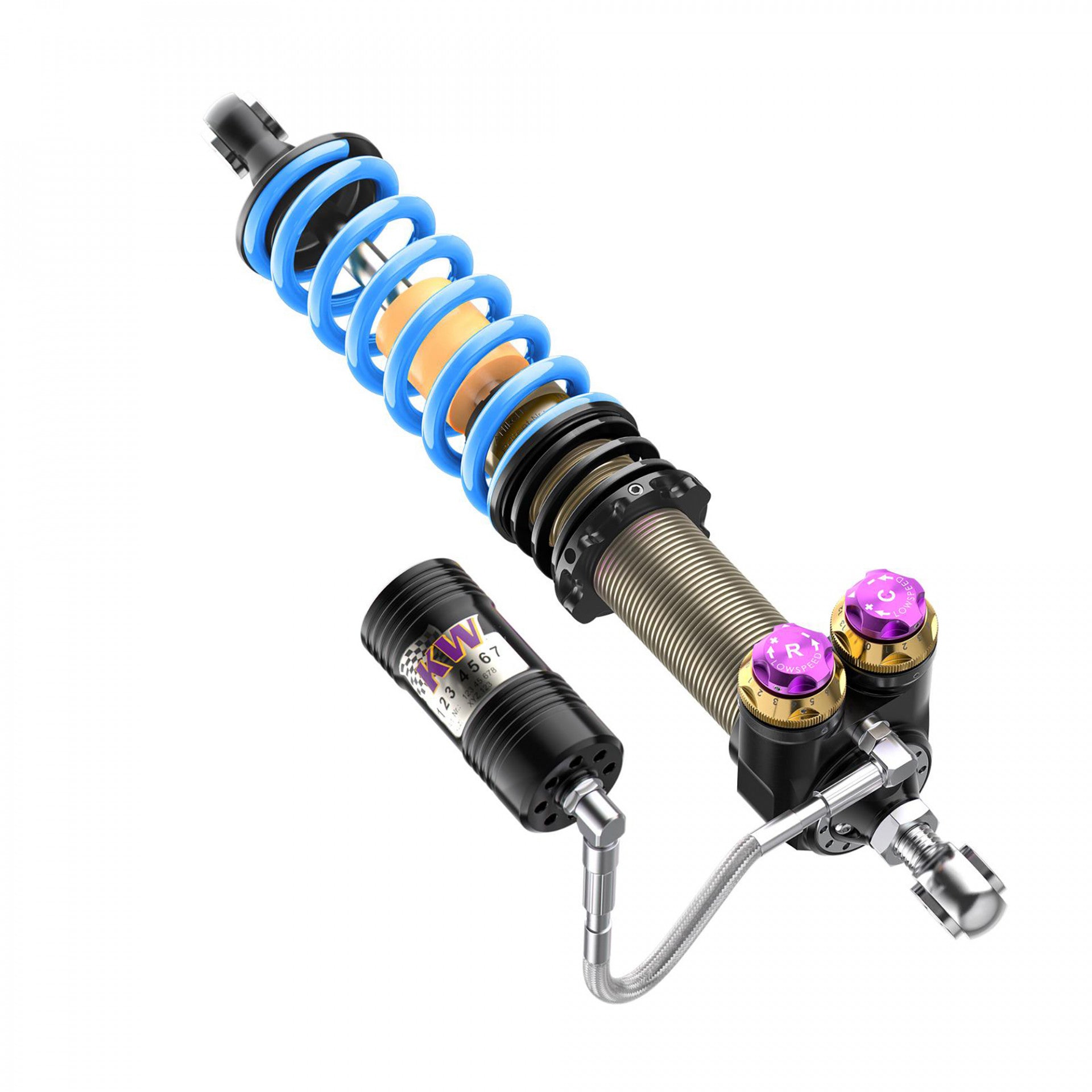 KW V5 Coilover Kit W/ Red & Blue Springs - 04-05 Porsche Carrera GT Special Edition
