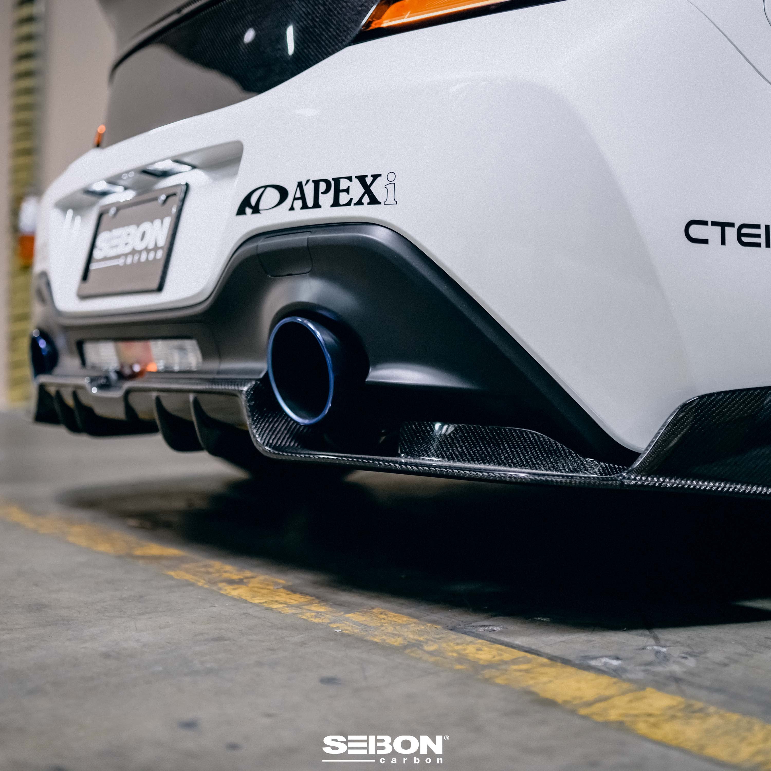 Seibon MB-Style Carbon Fiber Rear Diffuser - 2022+ Toyota GR86/Subaru BRZ