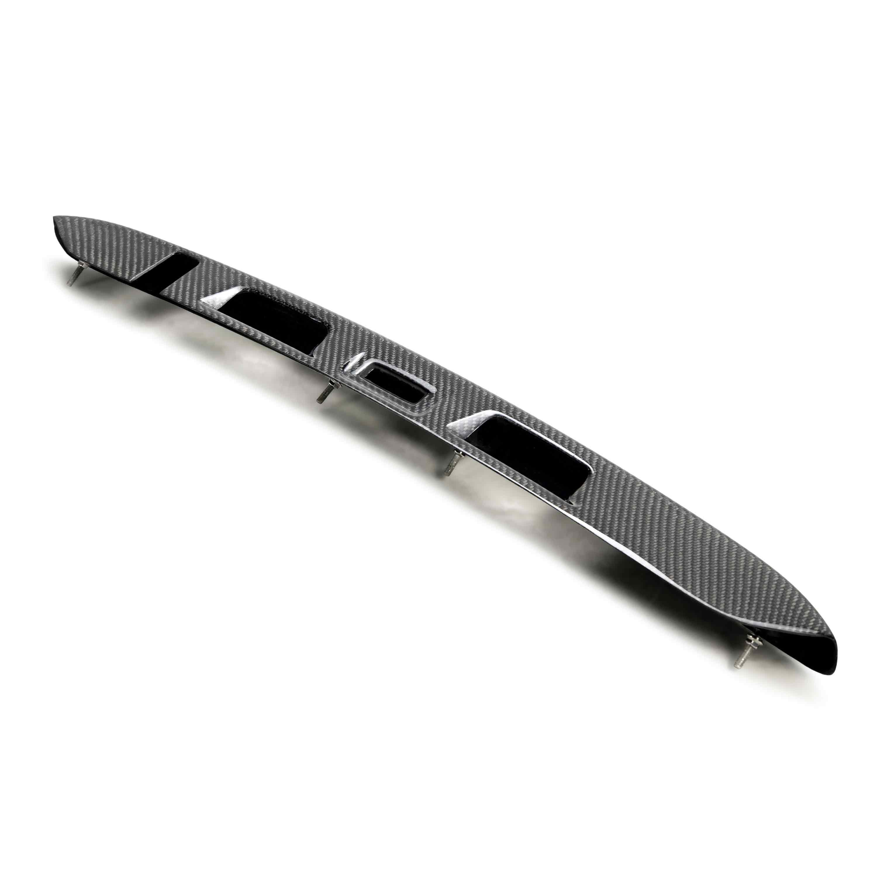 Seibon Carbon Fiber Trunk Garnish - 2015-2021 Subaru WRX/STI (With Cutout For Trunk Release)