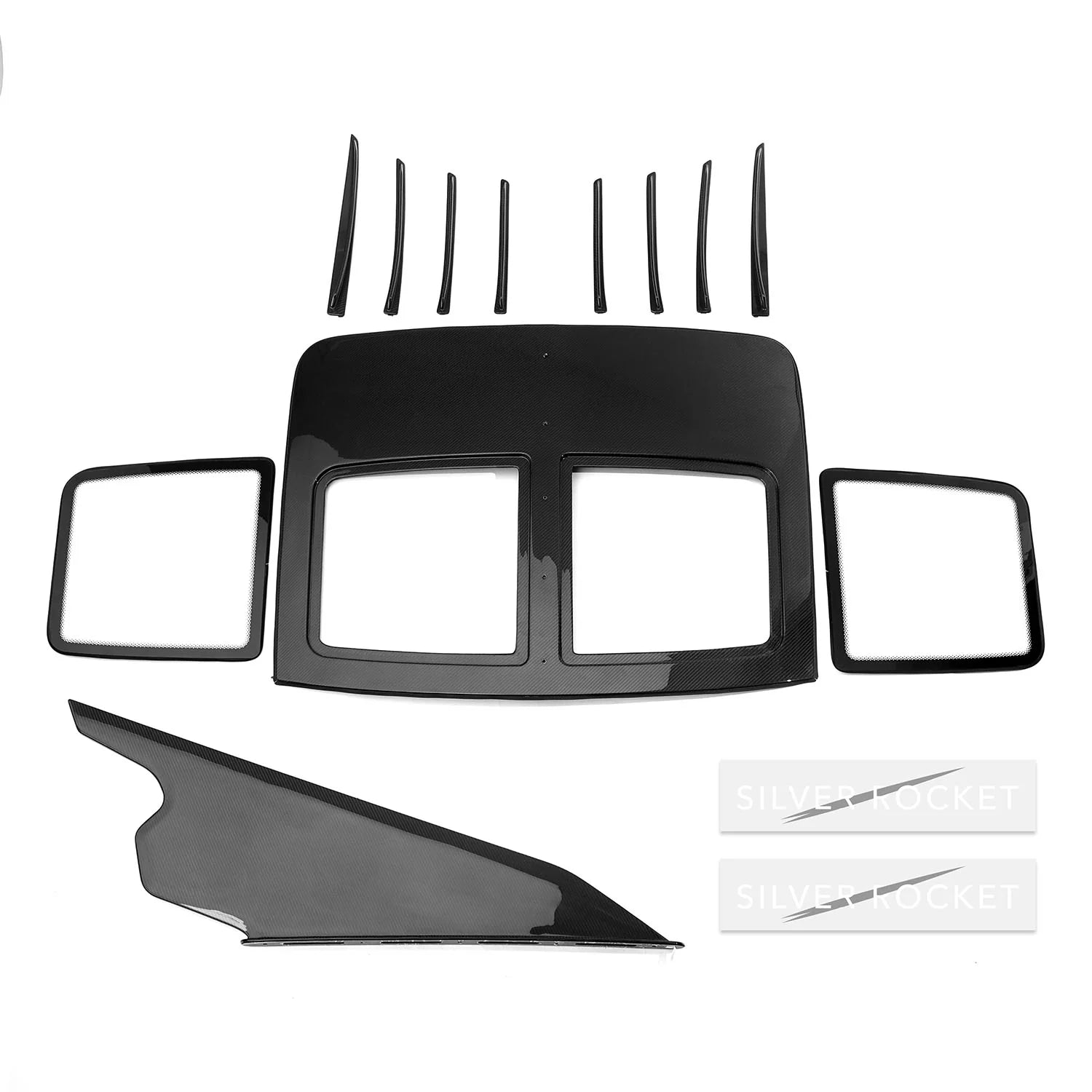 Silver Rocket SR EVO-X See-Through Shark Fin Complete Kit - 2022+ Porsche 992 GT3/GT3RS