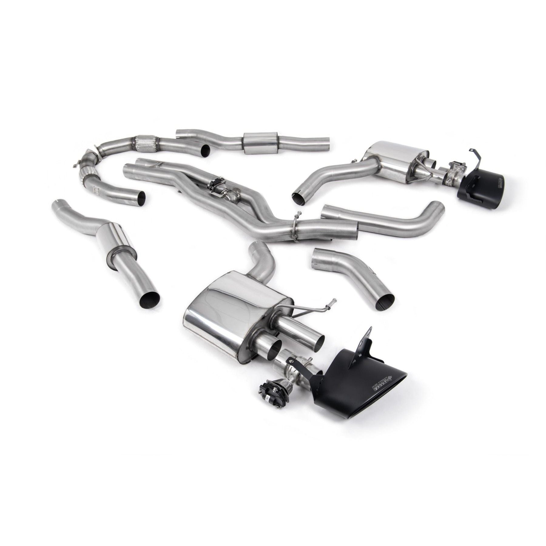 Milltek Sport Resonated Cat-Back Exhaust System - 2020-2024 Audi C8 RS6/RS7