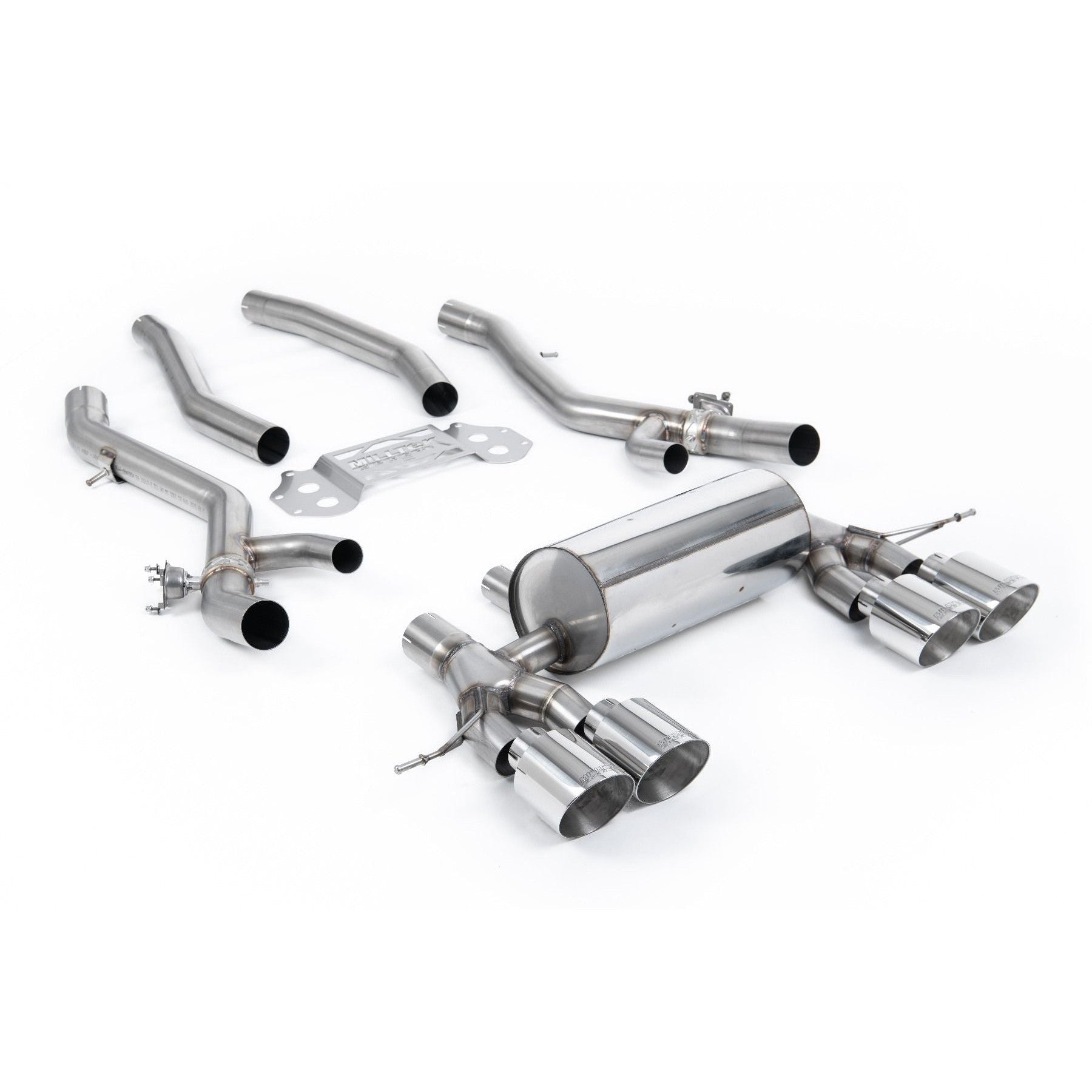 Milltek Sport Non Resonated Cat-Back Exhaust System - 2020+ BMW G80/G82 M3/M4