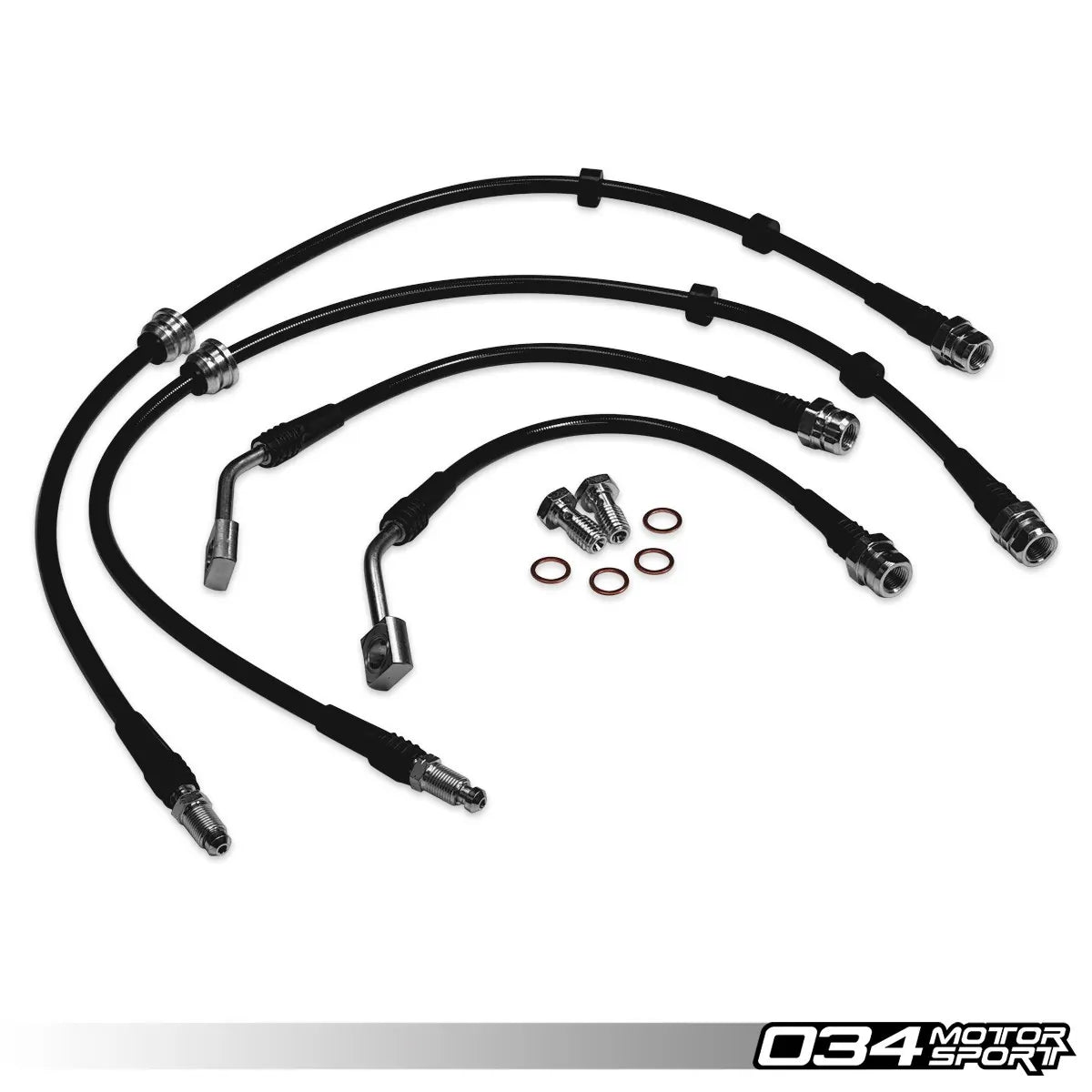034 Motorsport Stainless Steel Braided Brake Line Kit for 8Y Audi RS3