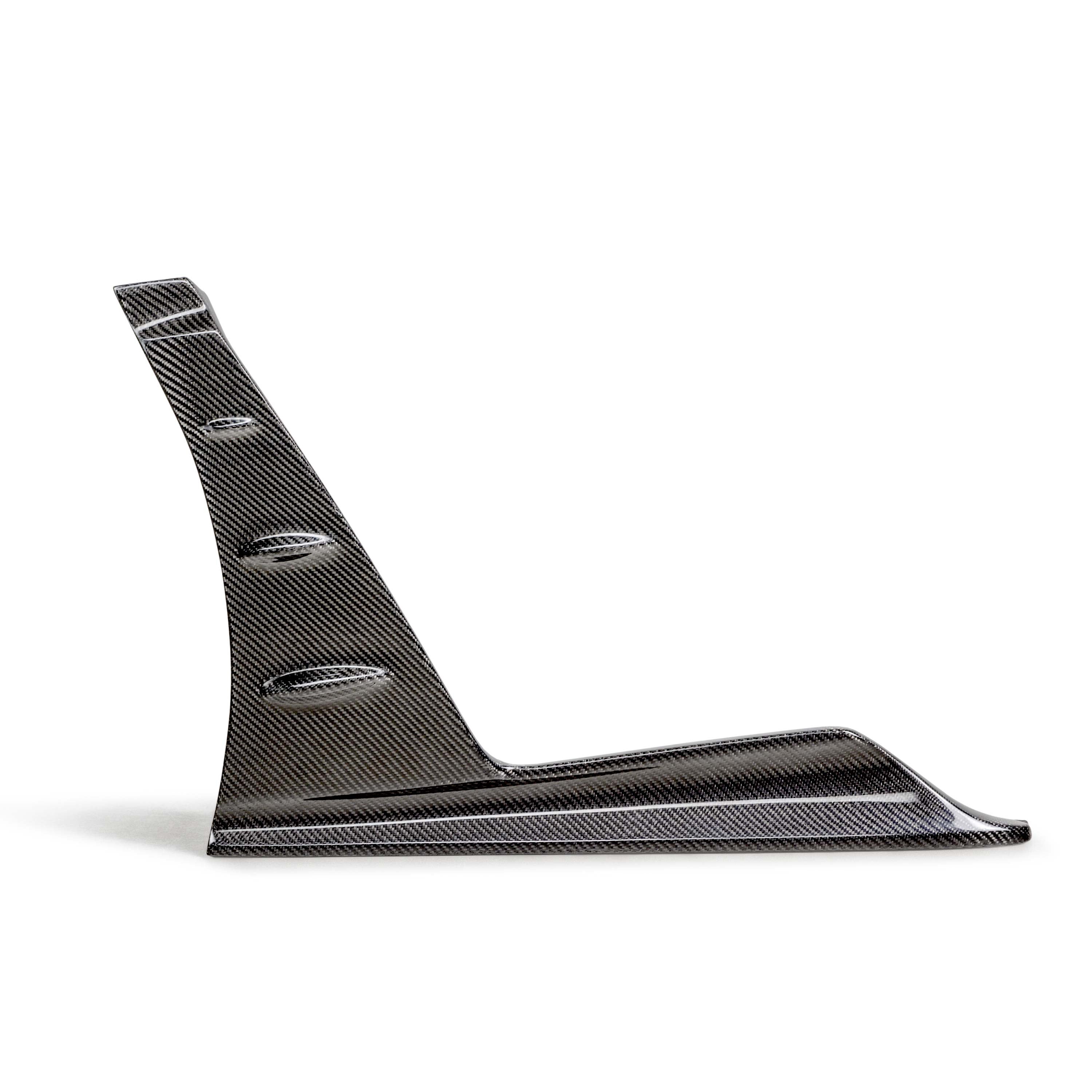 Seibon MB-Style Carbon Fiber Front Side Skirt Extensions - 2023-2025 Honda Civic Type R
