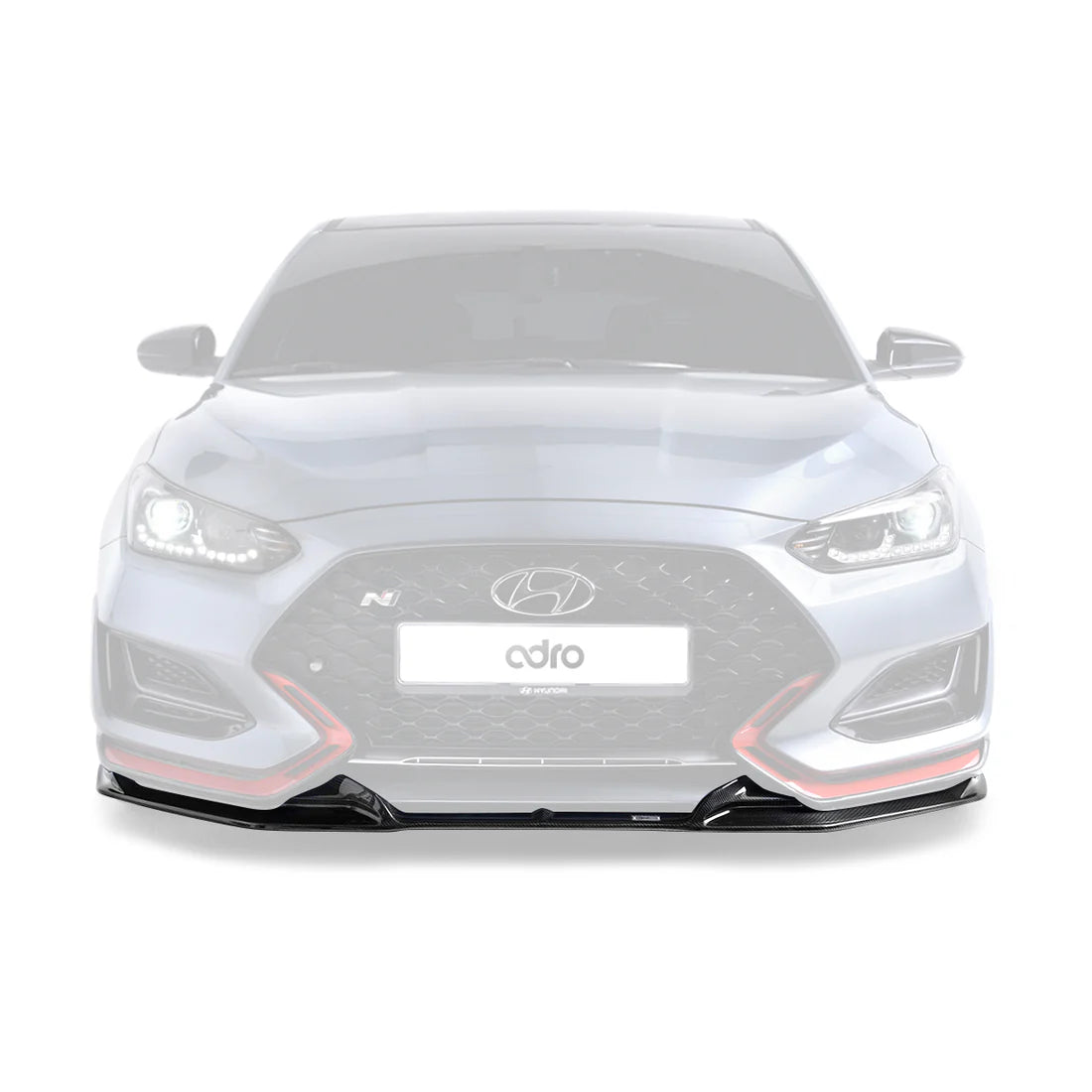 ADRO Hyundai Veloster N Carbon Fiber Front Lip V3 (Type B) (2019-2022)