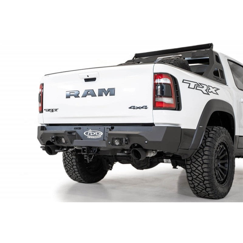 Addictive Desert Designs 2021 Dodge RAM 1500 TRX Stealth Fighter Rear Bumper - Hammer Black