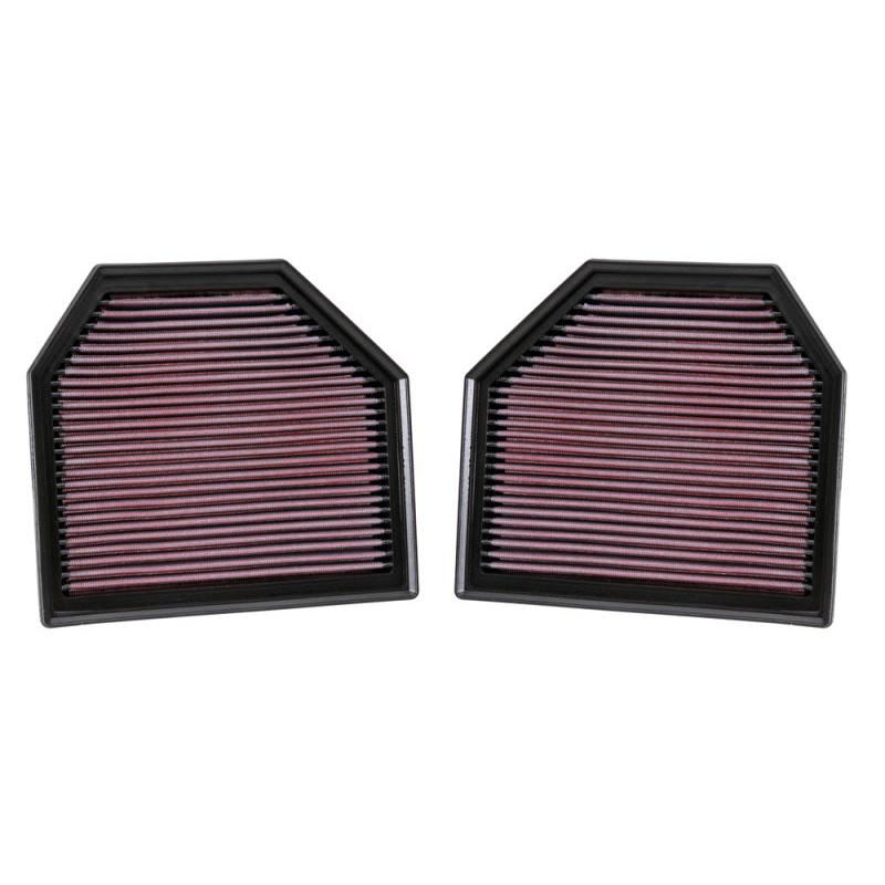 K&N Replacement Air Filter for 11-14 BMW M5/M6 4.4L V8 / 2015 M4/M3 3.0L I6 (2 per box)