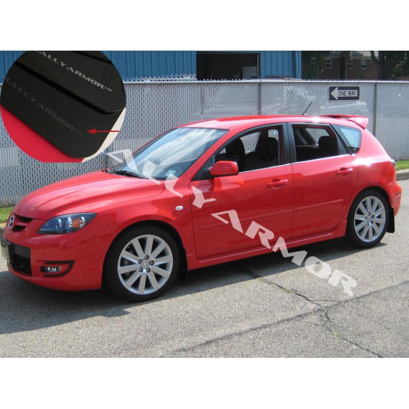 Rally Armor 04-09 Mazda3/Speed3 Black UR Mud Flap w/ Grey Logo