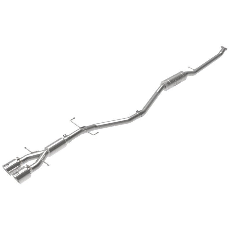 aFe Takeda 2.5in 304SS Cat-Back Exhaust System w/ Polished Tips 17-20 Honda Civic Si Sedan I4 1.5L