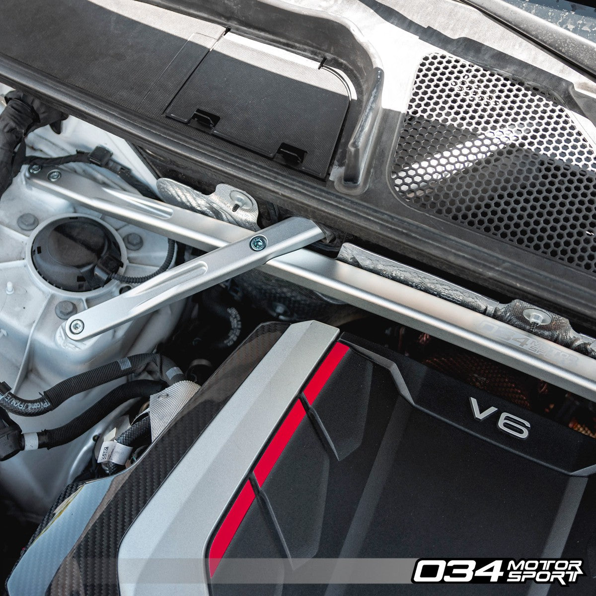 034 Motorsport Billet Aluminum Front Strut Brace for the B9/B9.5 Audi Q5 & SQ5 - T1 Motorsports