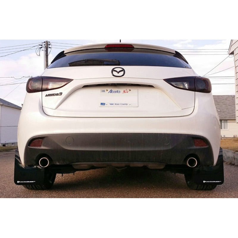 Rally Armor 14-18 Mazda 3/Speed3 Red UR Mud Flap w/ White Logo - T1 Motorsports