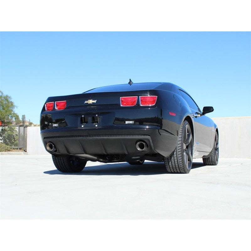 aFe MACHForce XP Exhaust 2.5in Stainless Steel CB/10-13 Chevy Camaro V6-3.6L (td) (gloss blk tip)