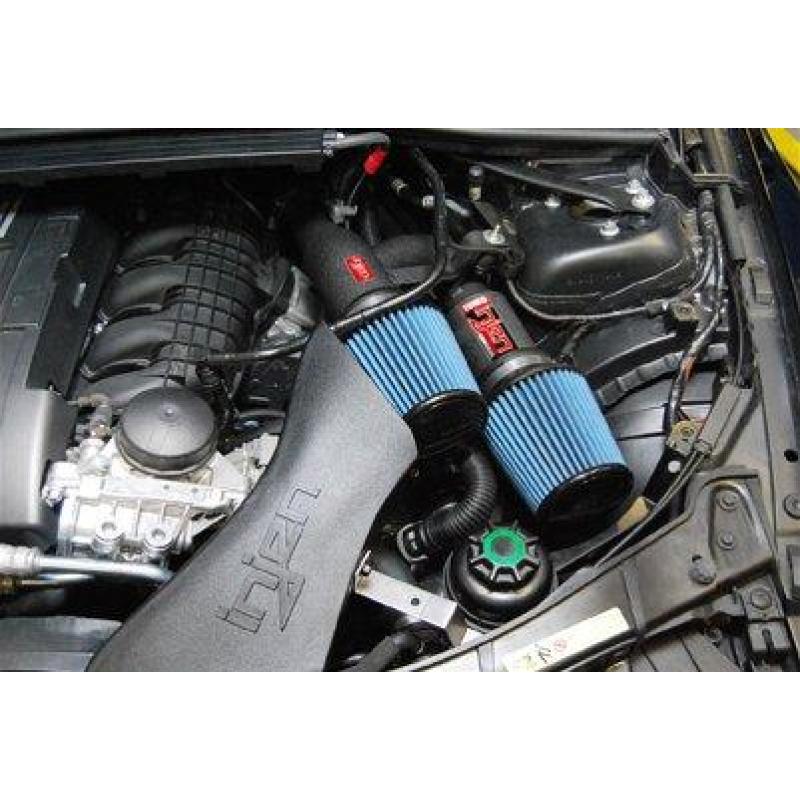 Injen 07-09 335i E92 / 08-09 135i E82 3.0L L6 Twin intake Wrinkle Black Short Ram Intake - T1 Motorsports